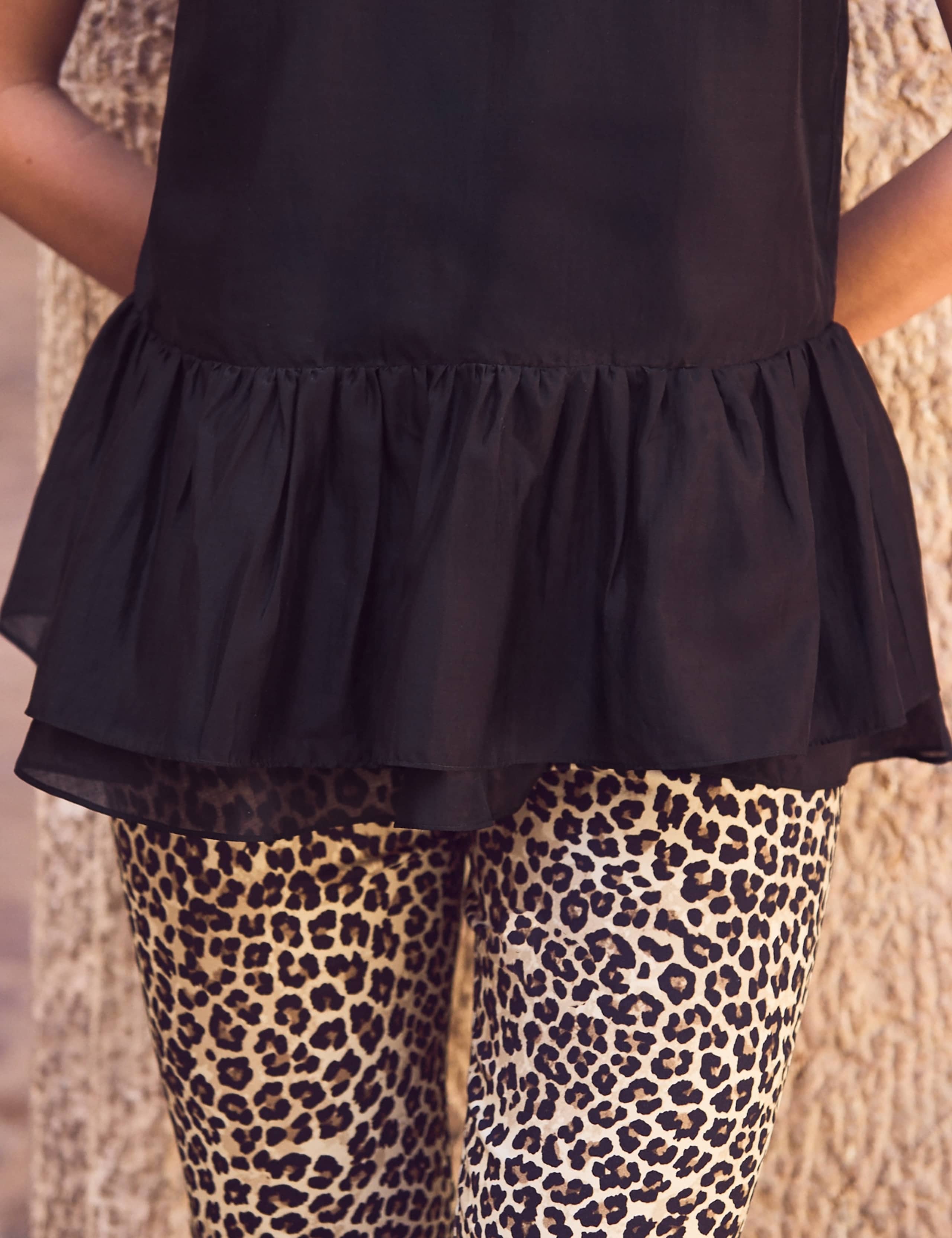 Lyocell Rich Sheer Longline Top 2 of 6