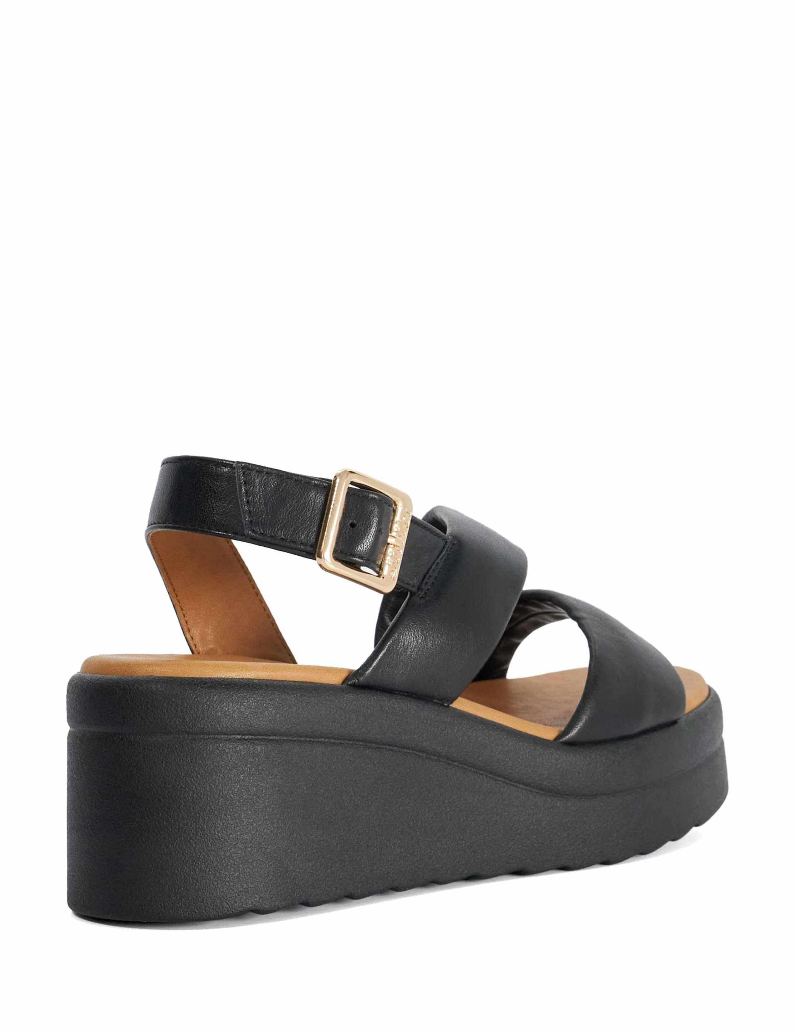 Karing Leather Buckle Wedge Sandals 4 of 5