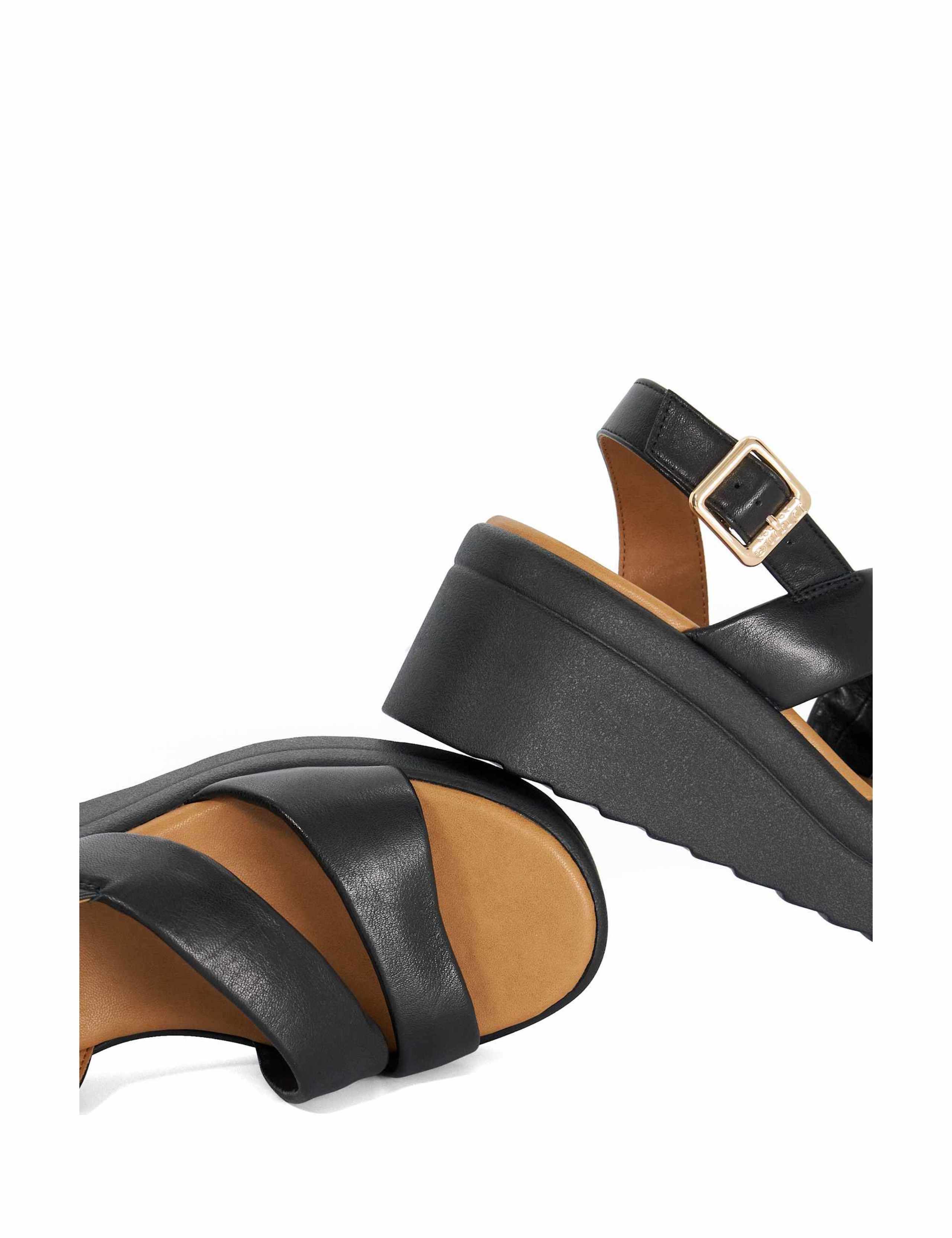 Karing Leather Buckle Wedge Sandals 5 of 5