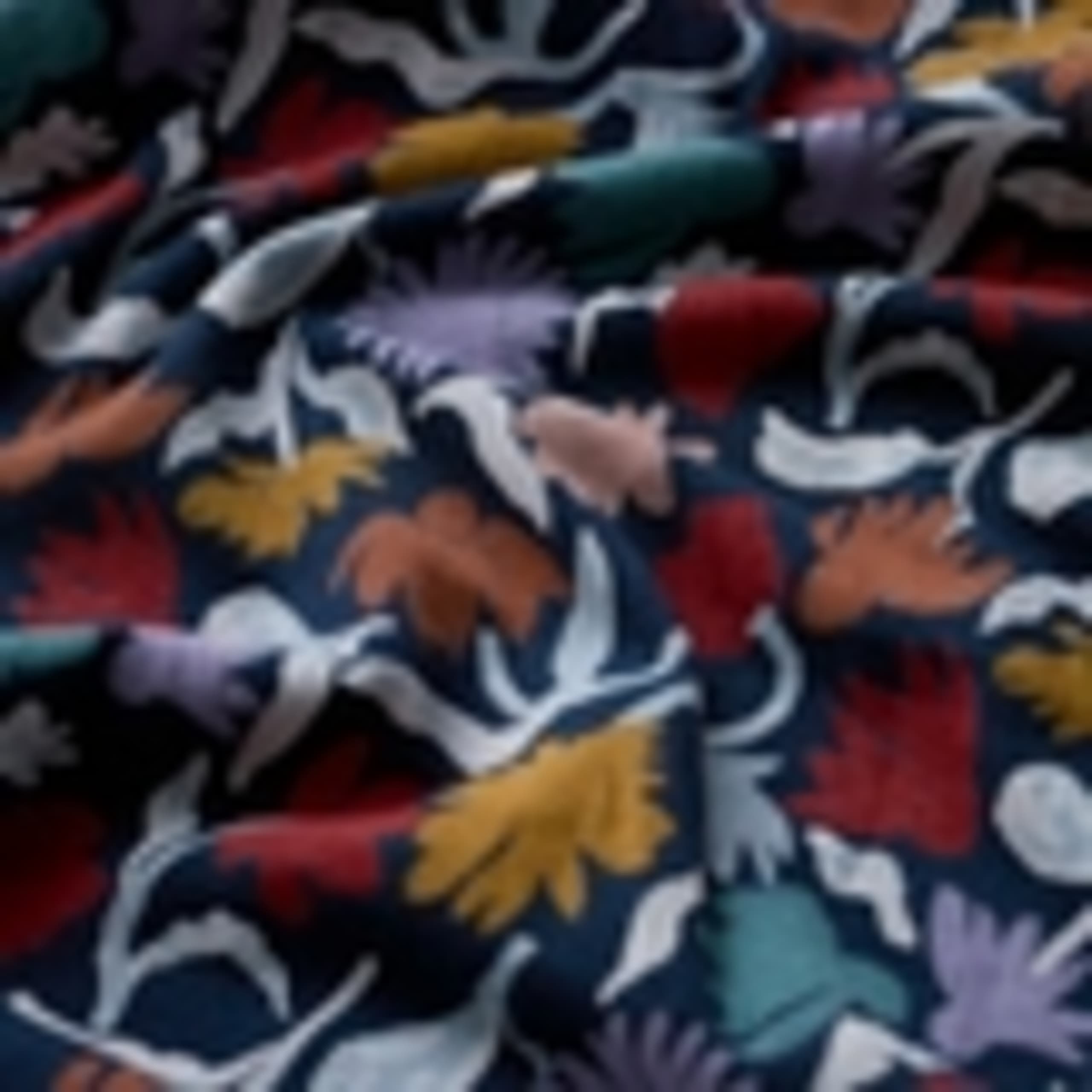 Cotton Rich Floral Notch Neck Midi Tea Dress 5 of 5