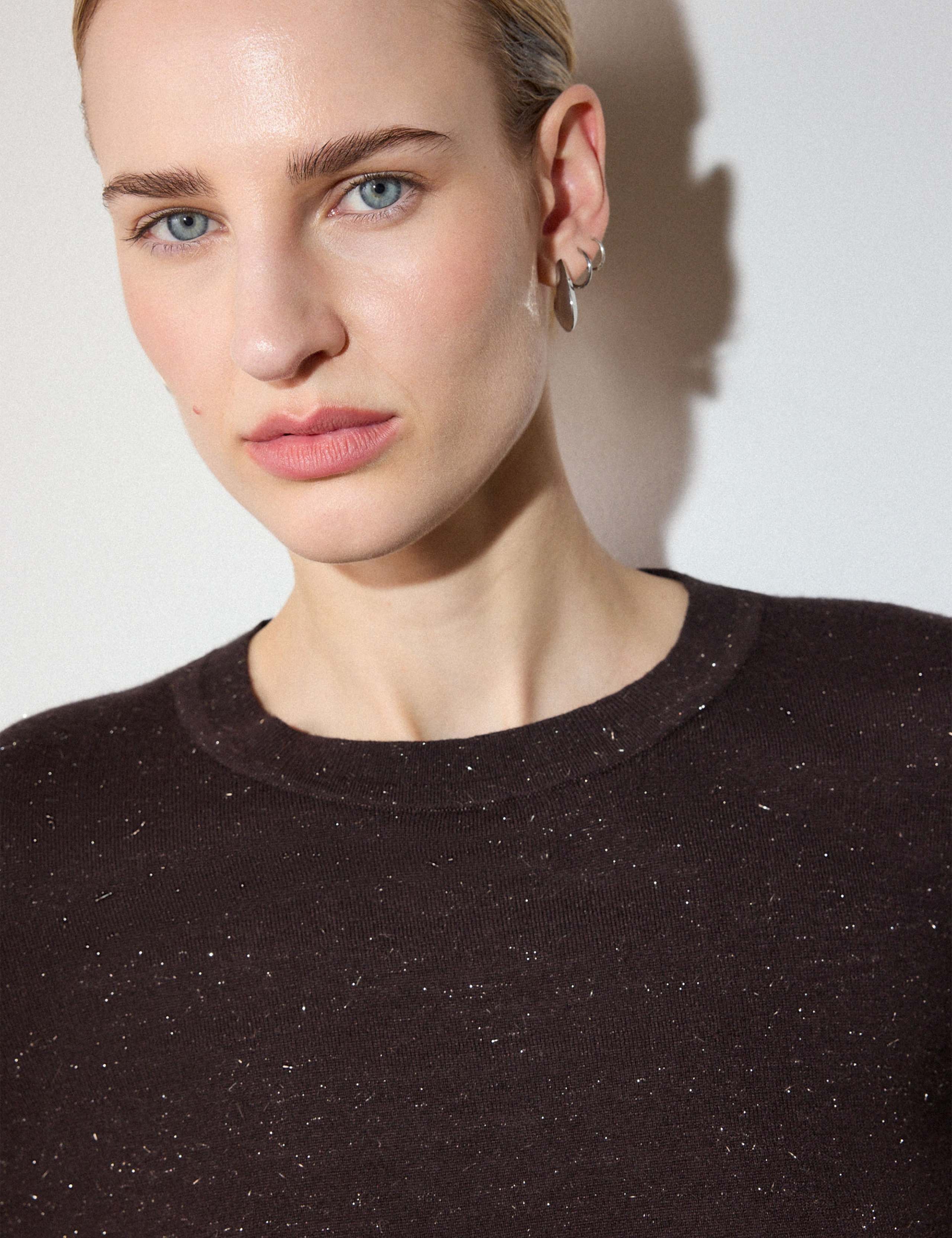 Sparkly Crew Neck T-Shirt 3 of 6