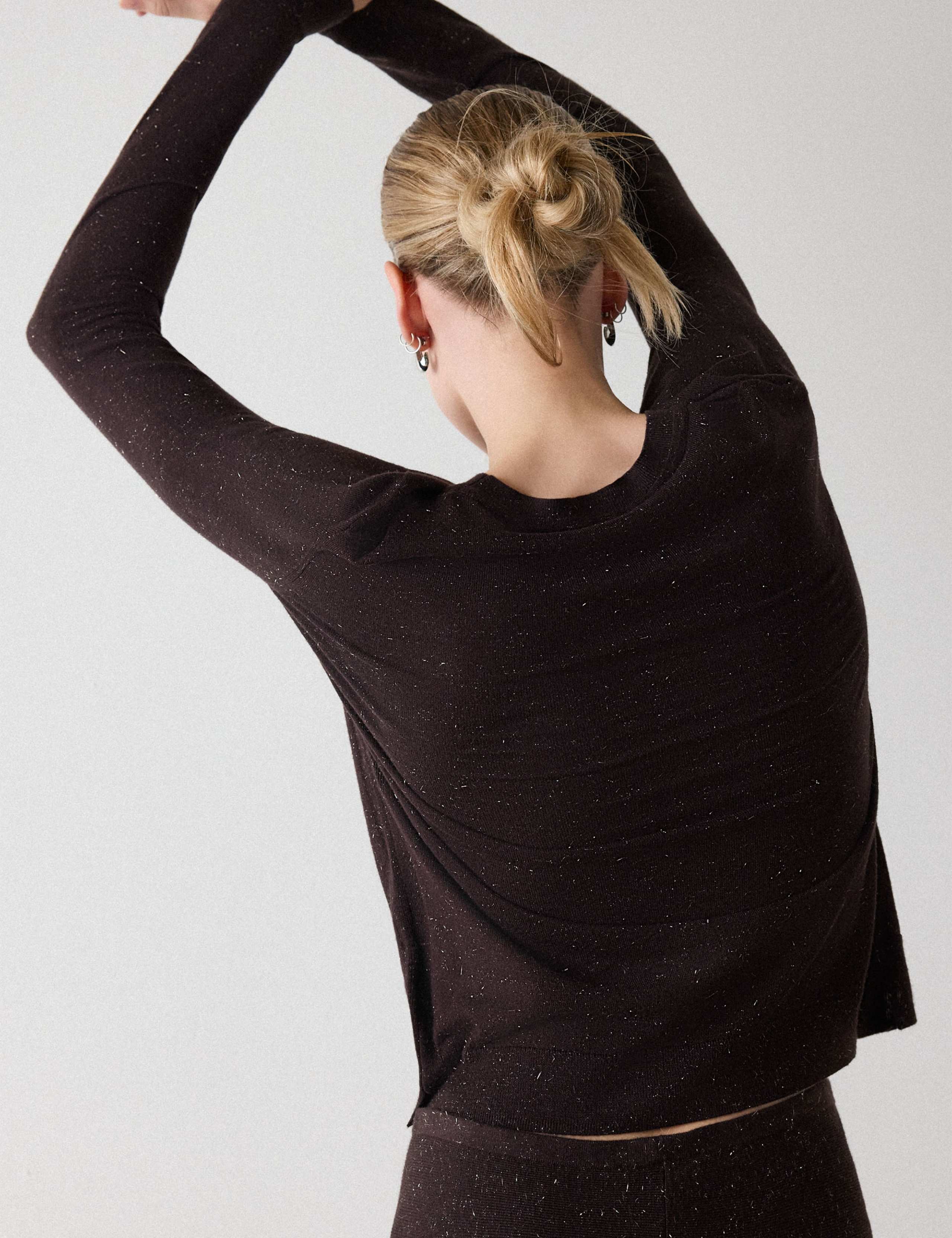 Sparkly Crew Neck T-Shirt 5 of 6
