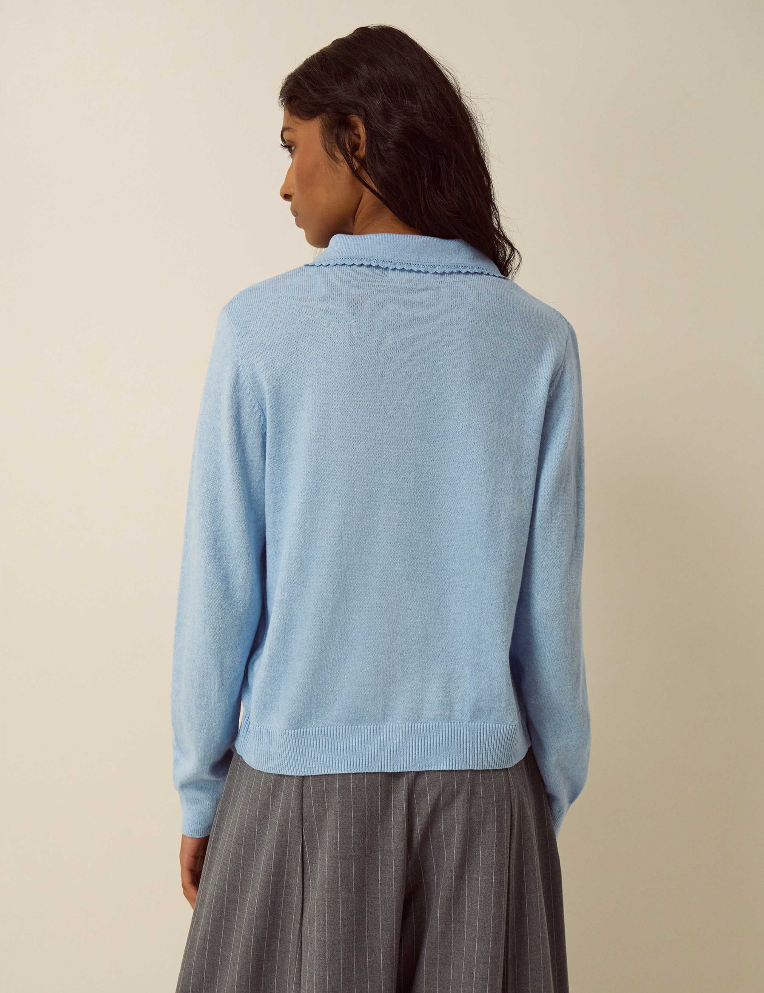 Collared Cardigan with Wool 3 of 4