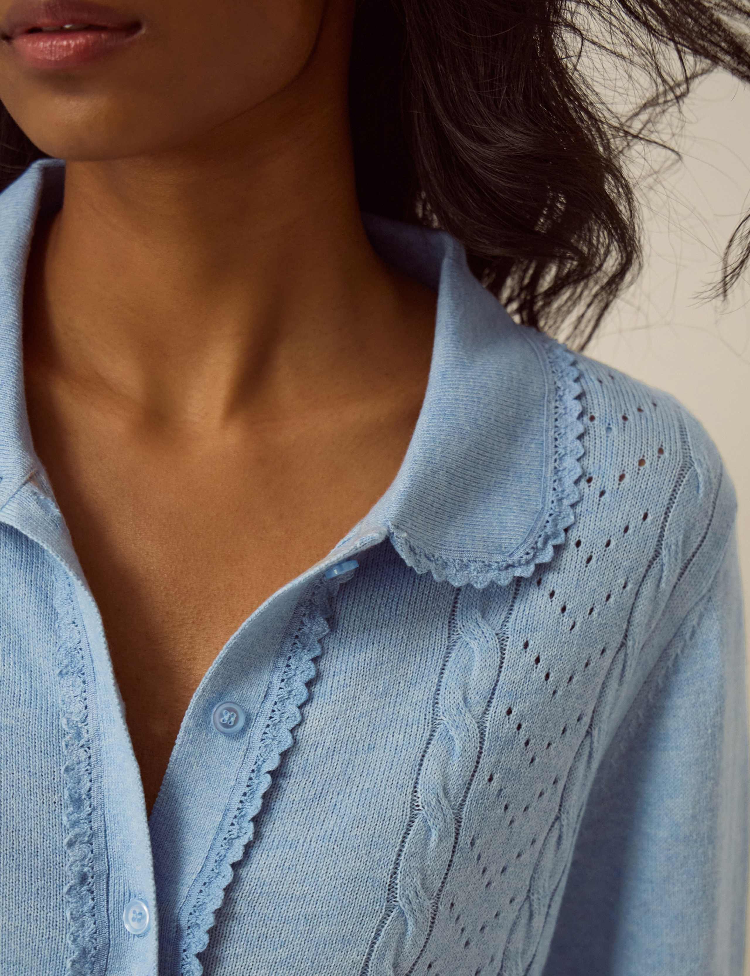 Collared Cardigan with Wool 4 of 4