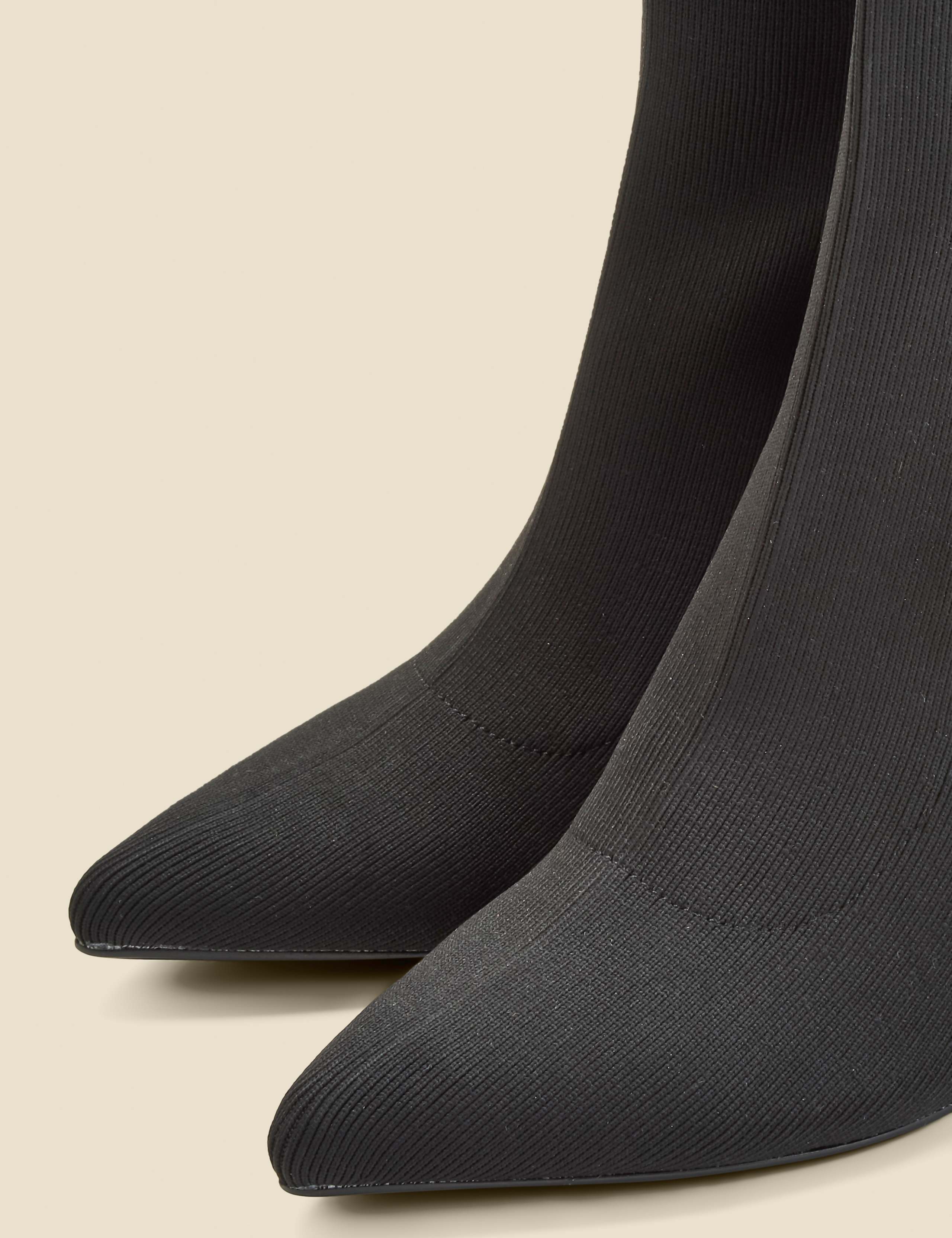 Stiletto Heel Pointed Sock Boots 7 of 7