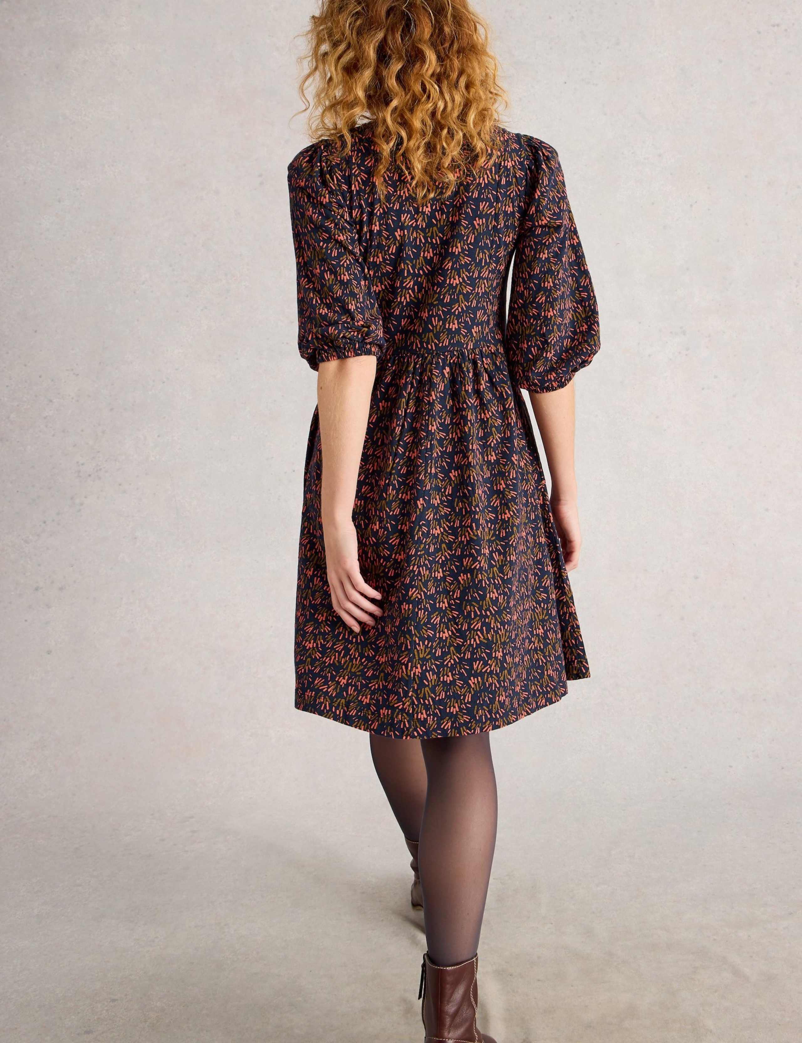 Pure Cotton Jersey Floral Mini Smock Dress 4 of 6