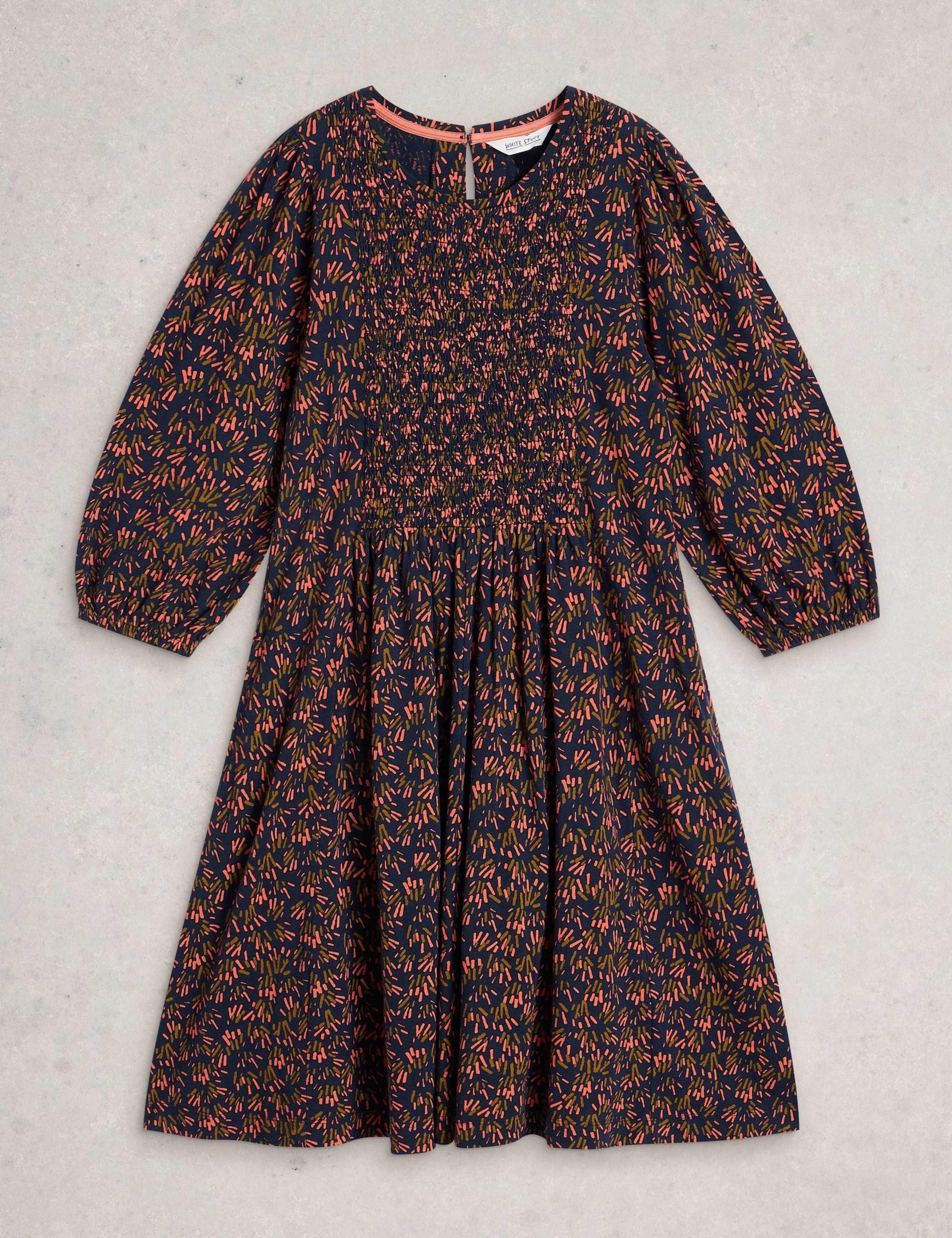Pure Cotton Jersey Floral Mini Smock Dress 2 of 6