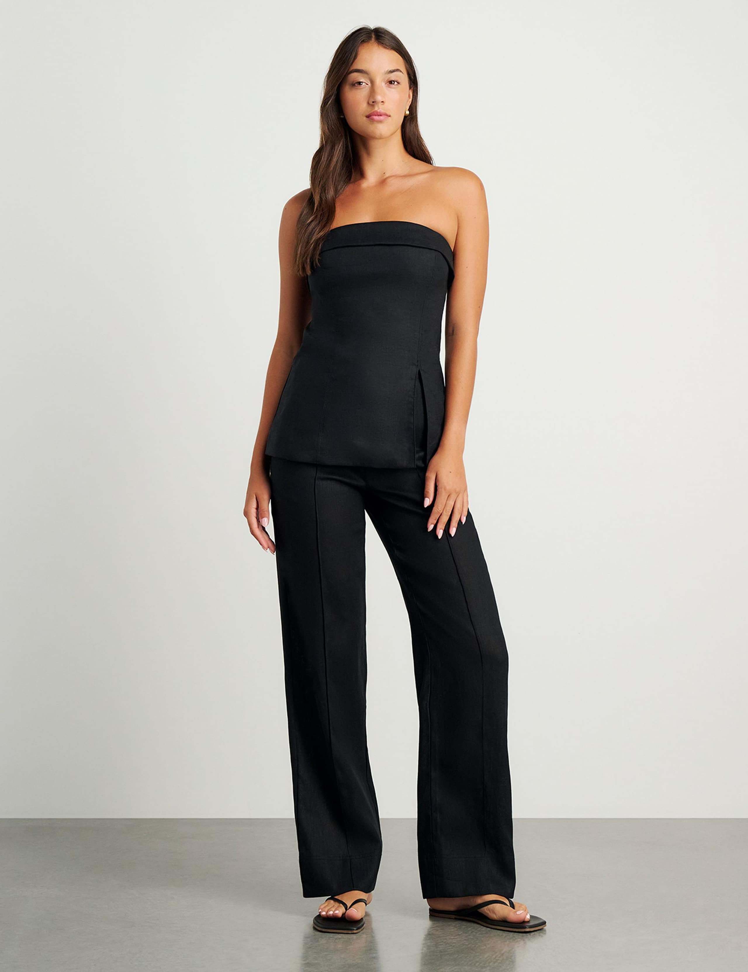 Pure Linen Off The Shoulder Bandeau Top 5 of 6