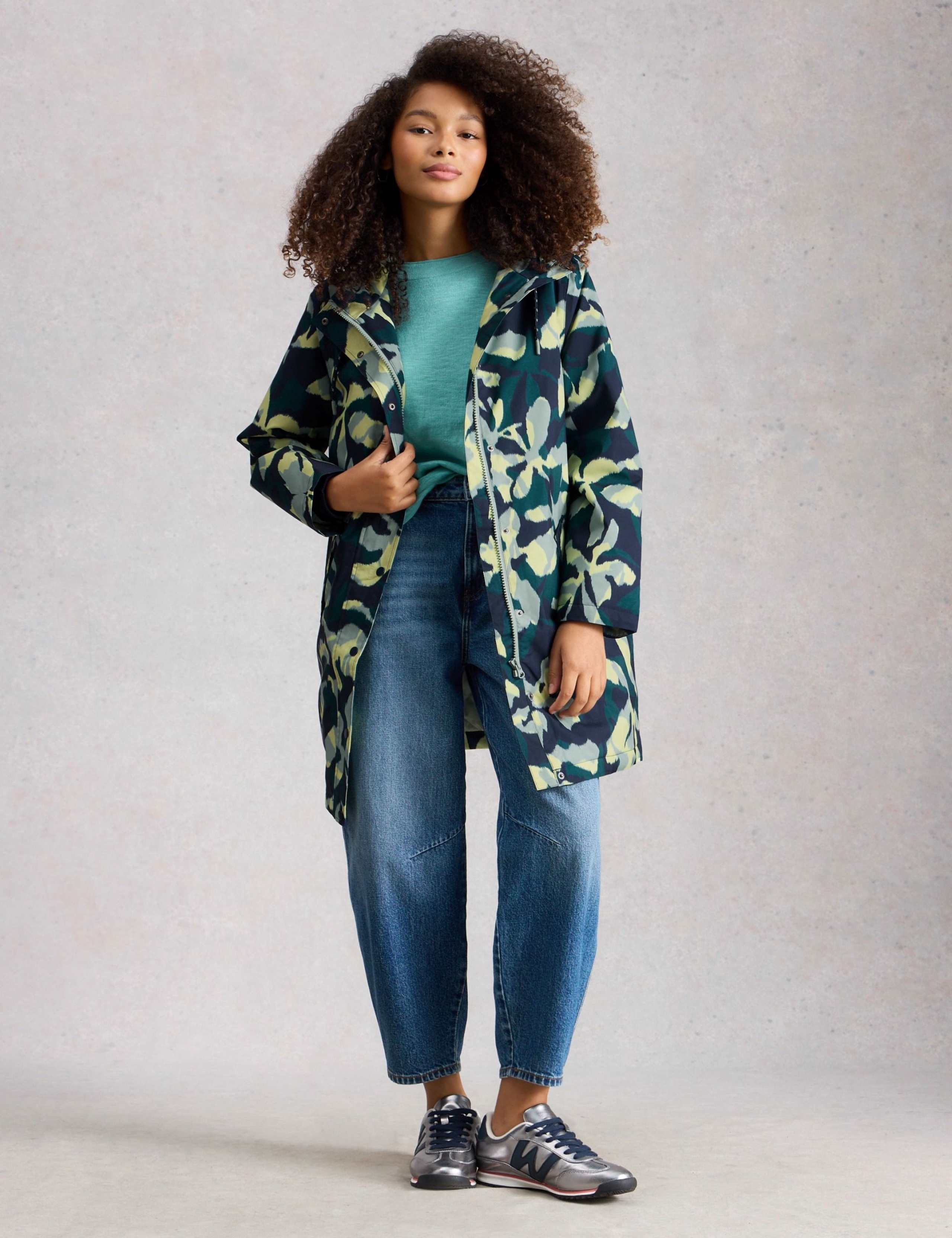 Floral Hooded Rain Jacket 3 of 6