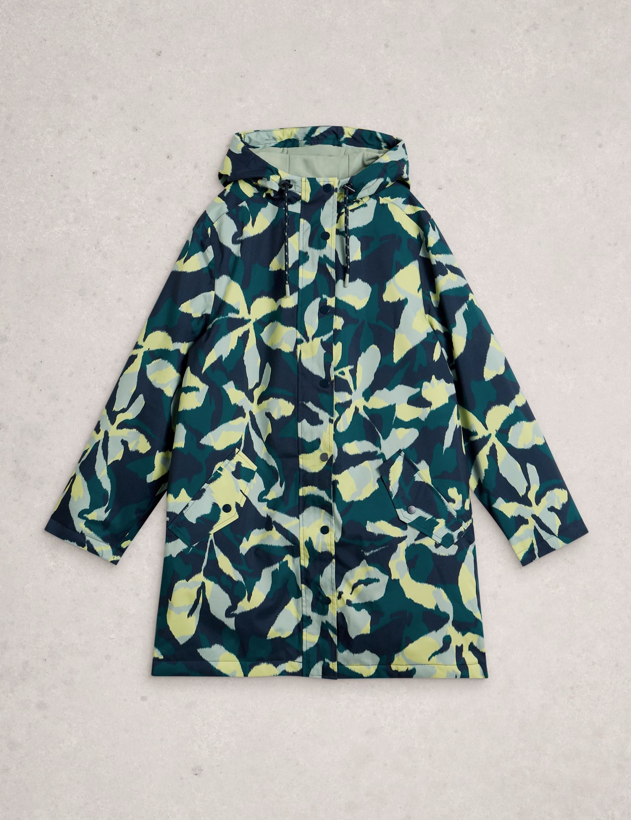 Floral Hooded Rain Jacket 2 of 6