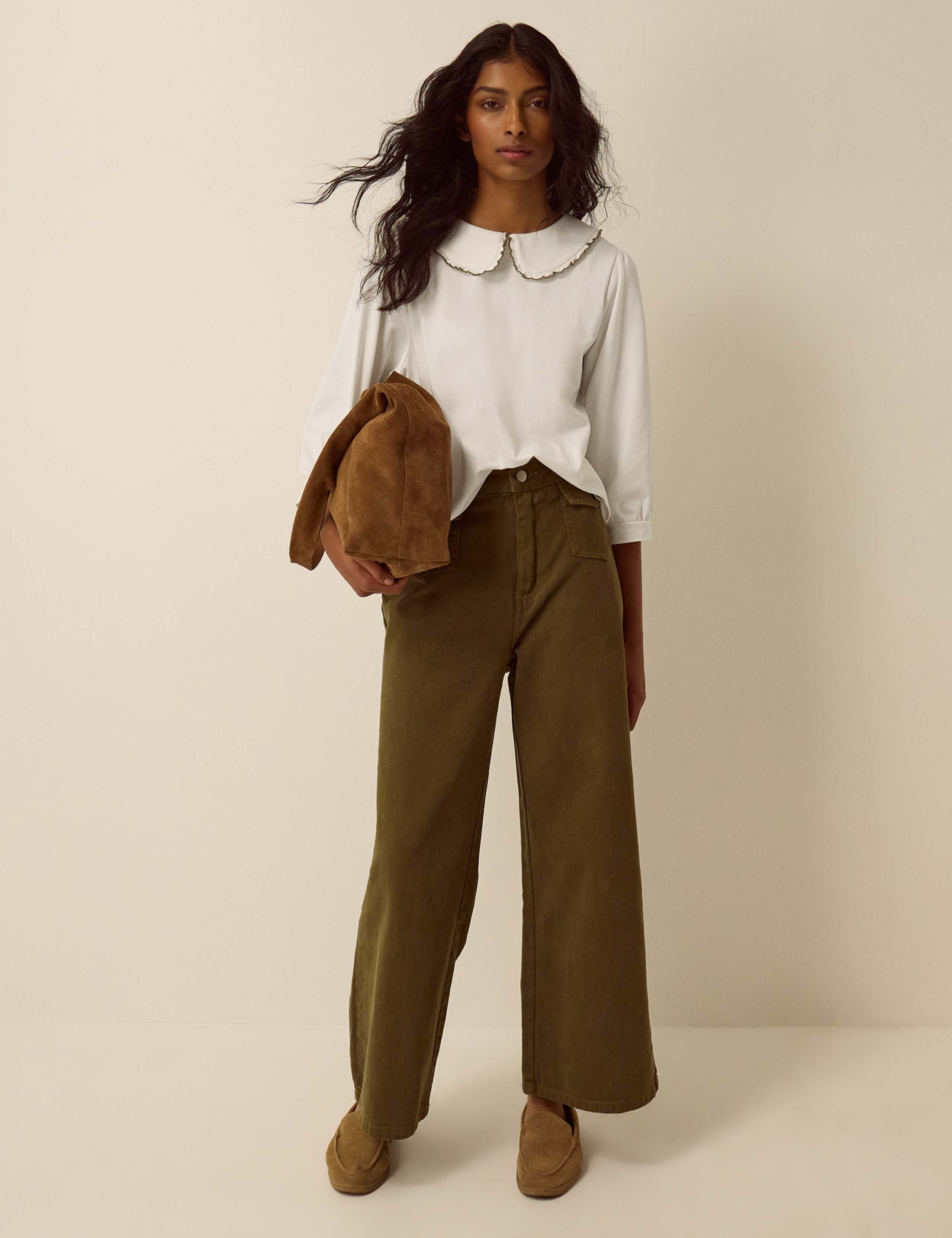 Cotton Rich Collared Blouse 2 of 5