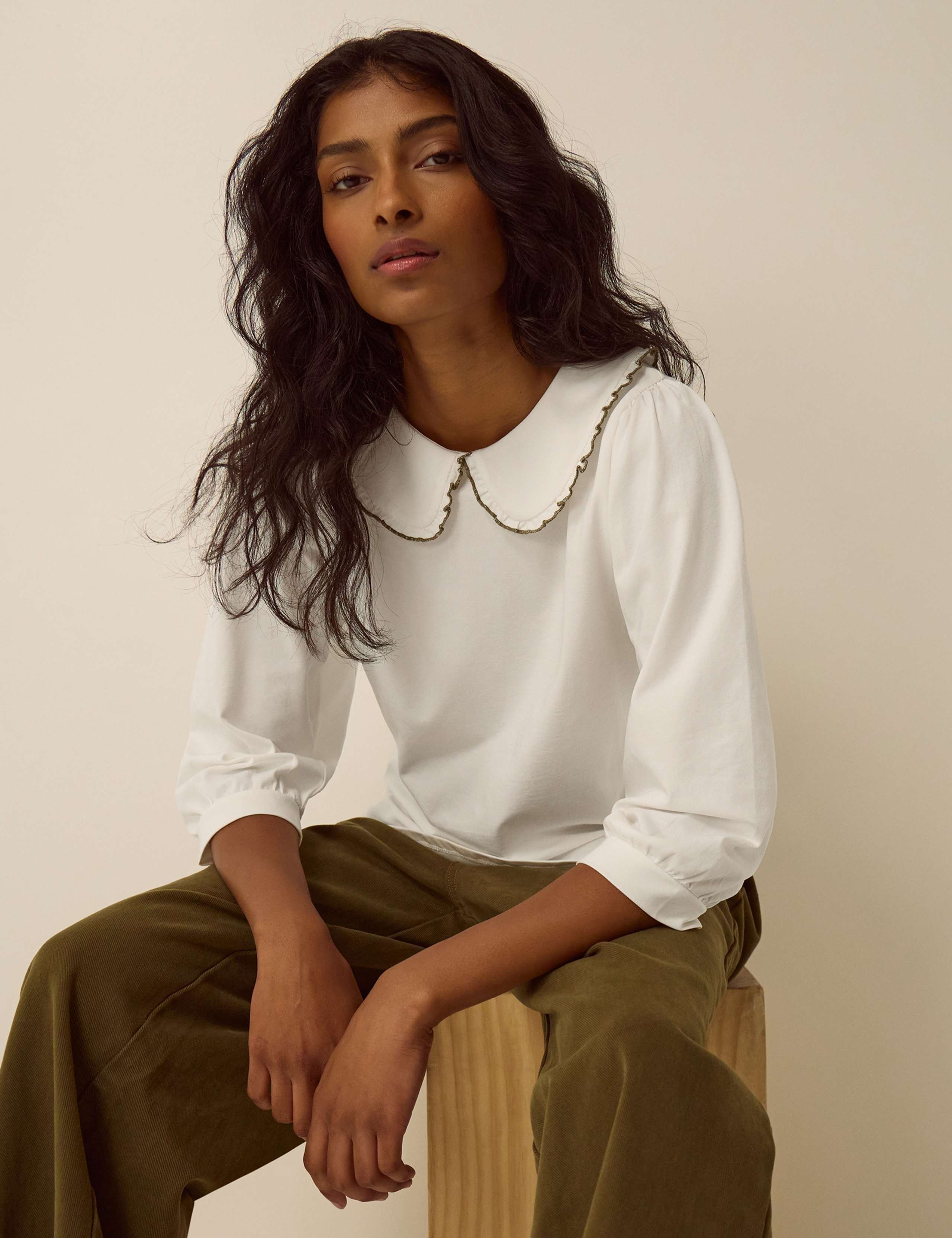Cotton Rich Collared Blouse 4 of 5