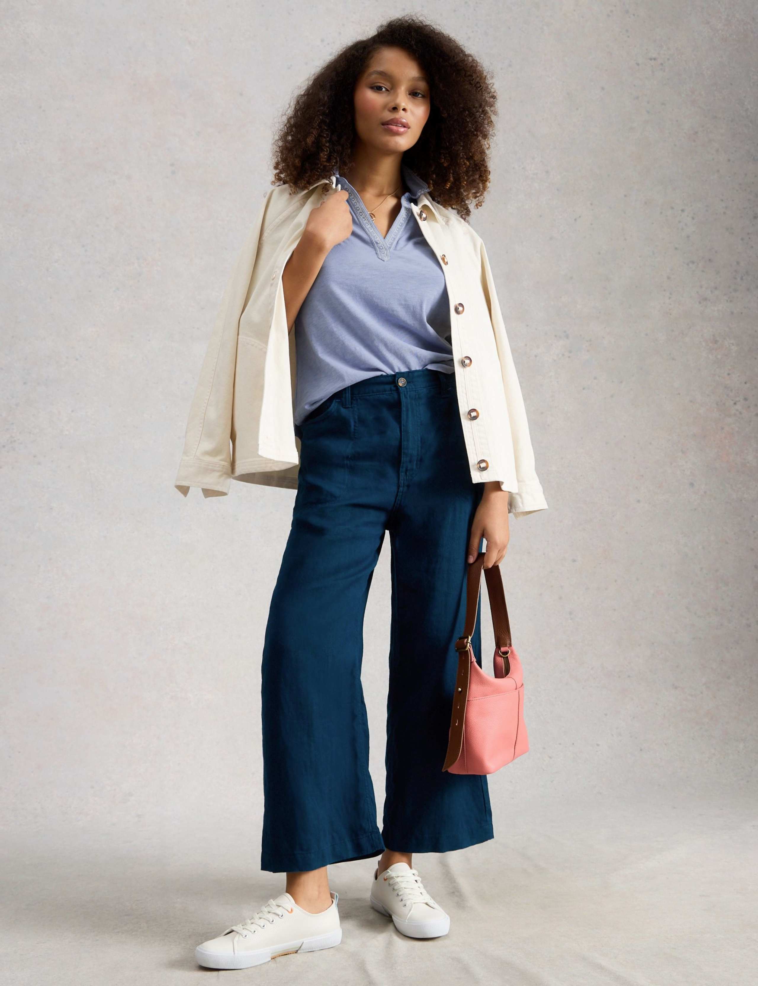 Pure Cotton Embroidered Collared Shirt 4 of 6