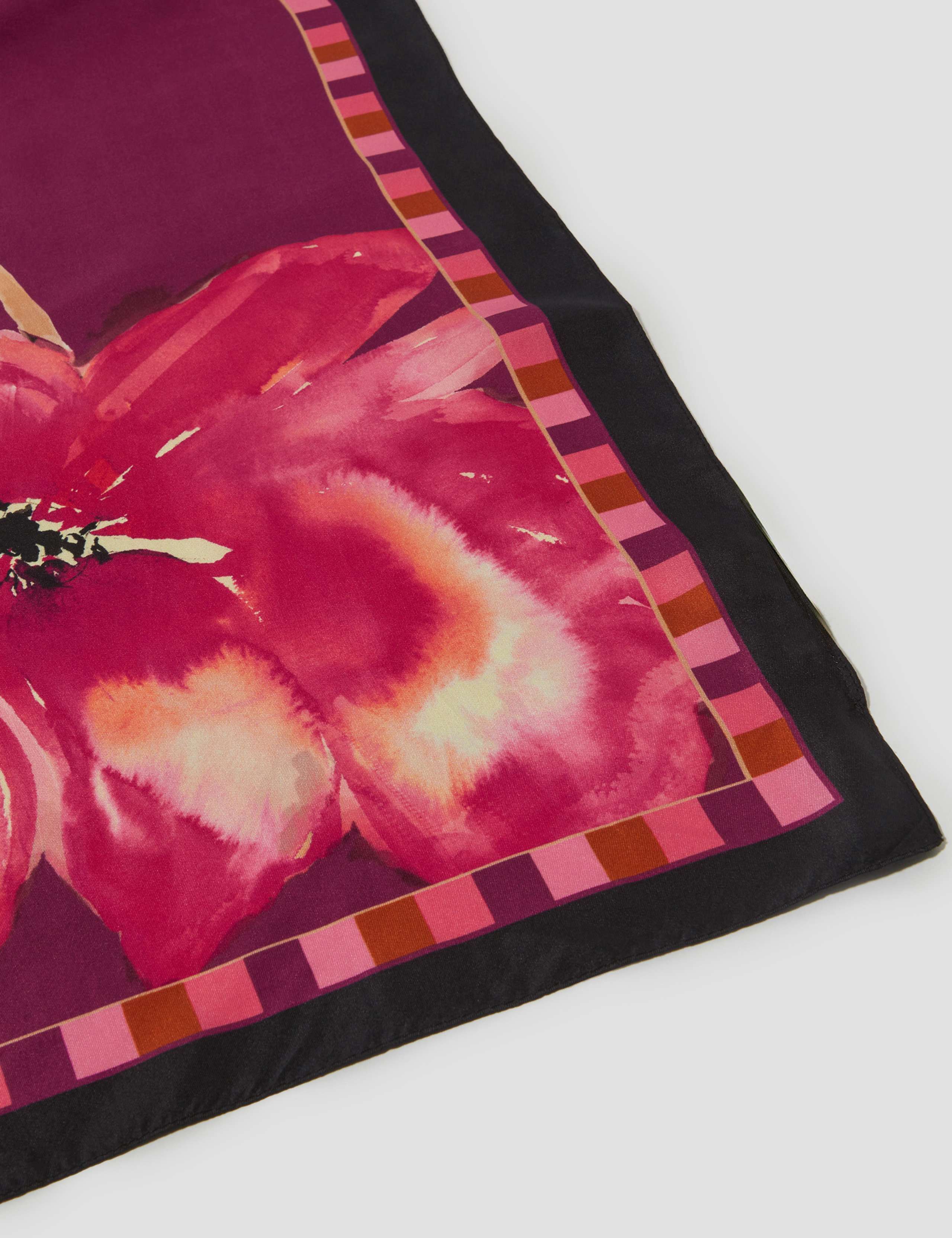 Pure Silk Floral Scarf 2 of 2