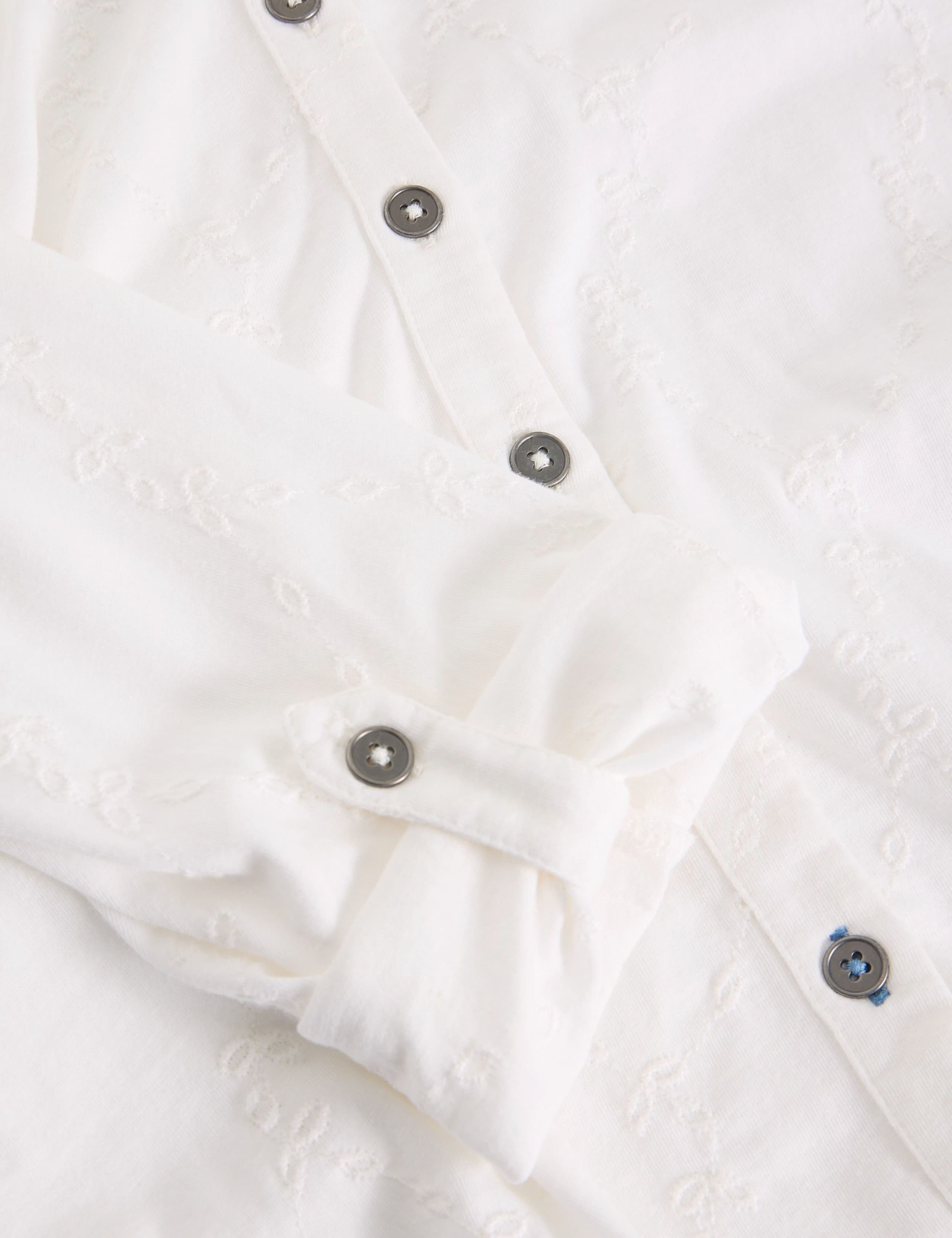 Pure Cotton Jersey Broderie Shirt 5 of 6