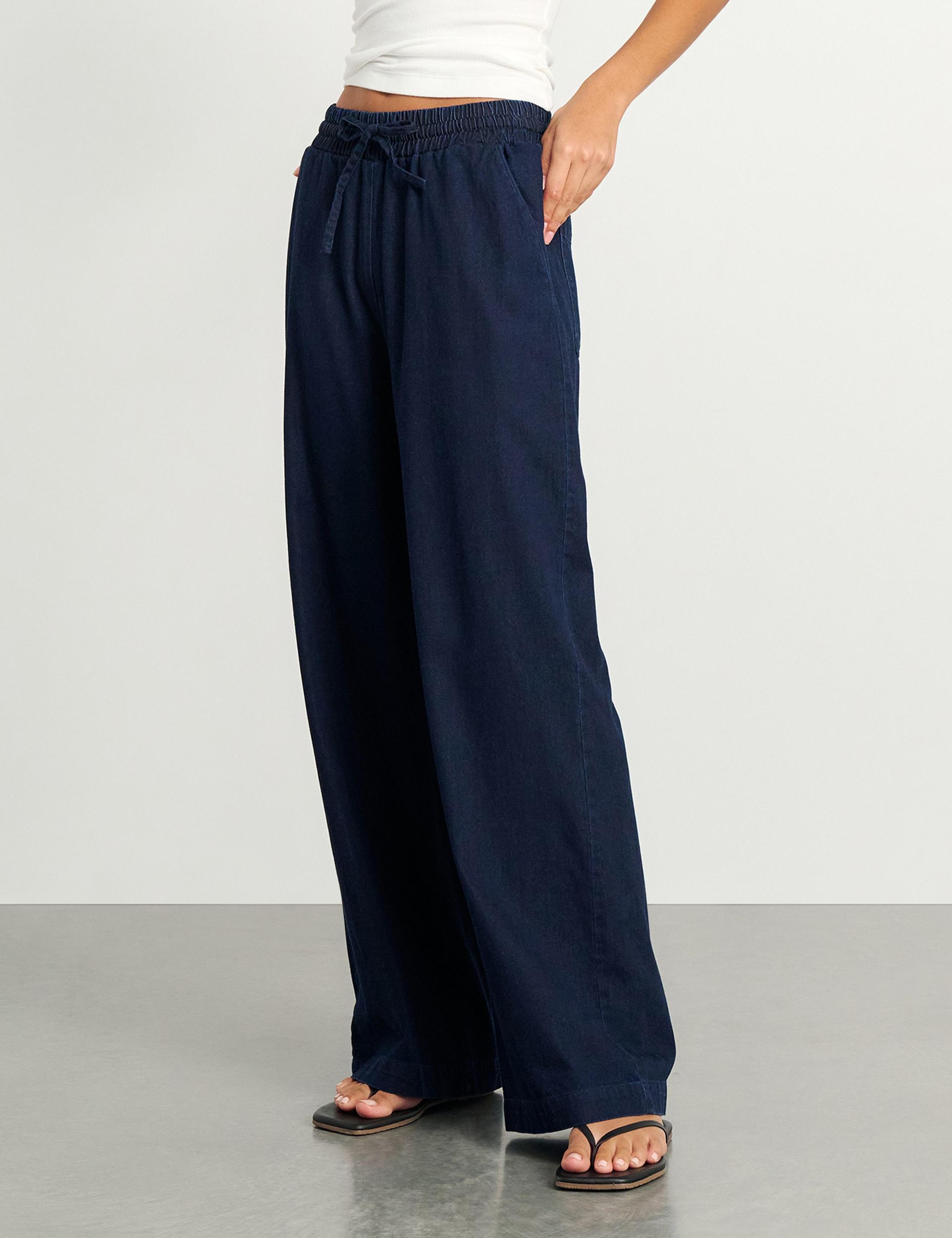 Pure Cotton Wide Leg Trousers 3 of 6