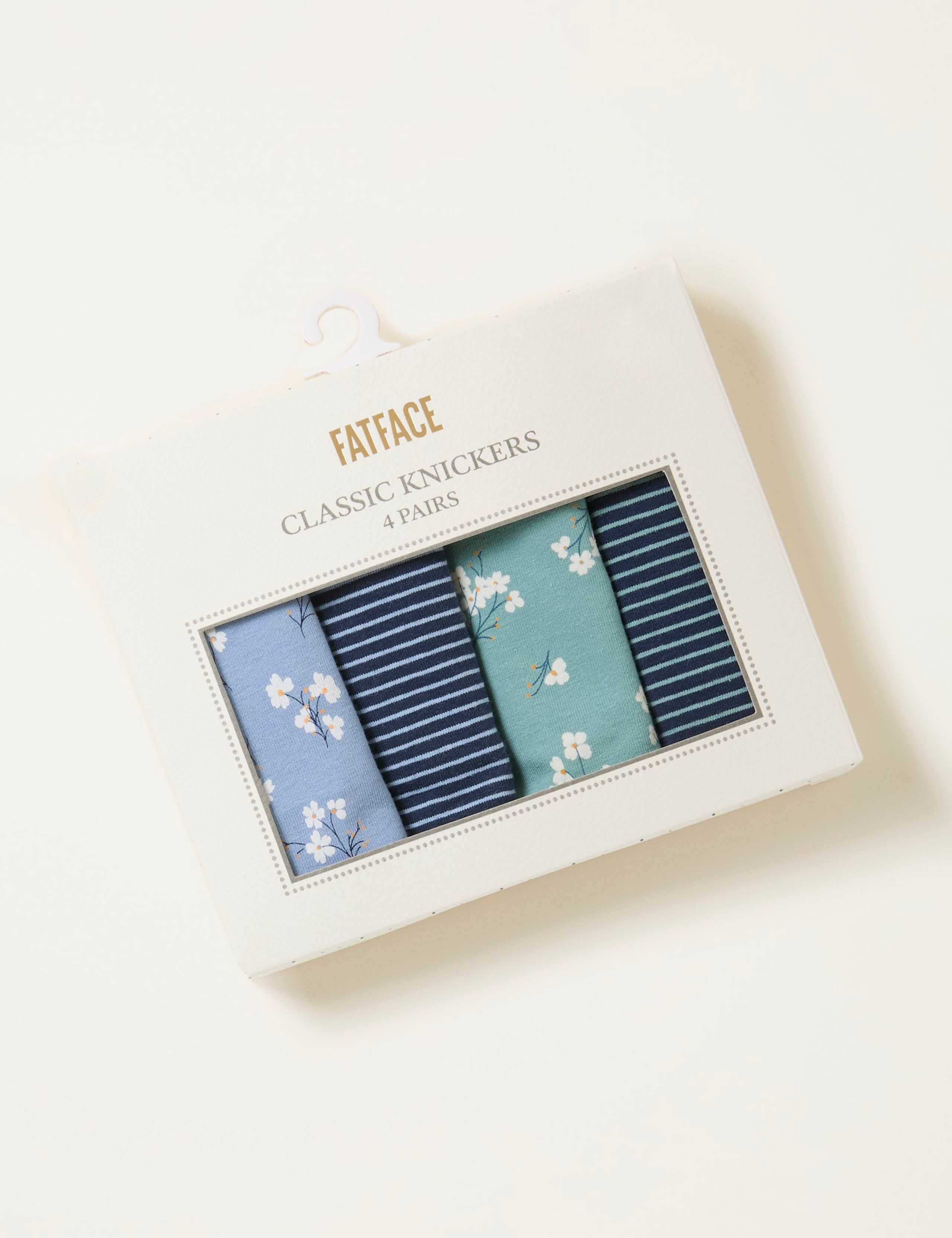 4 Pack Cotton Rich Floral Bikini Knickers 2 of 2