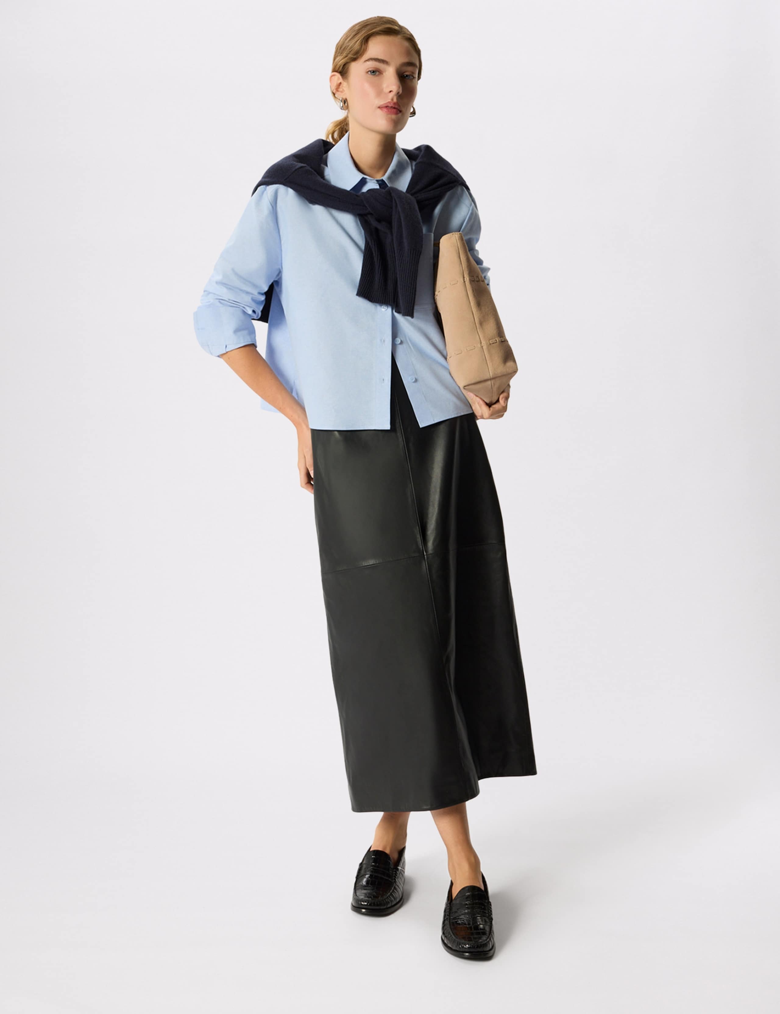 Pure Cotton Collared Boxy Button Through Shirt 6 of 7