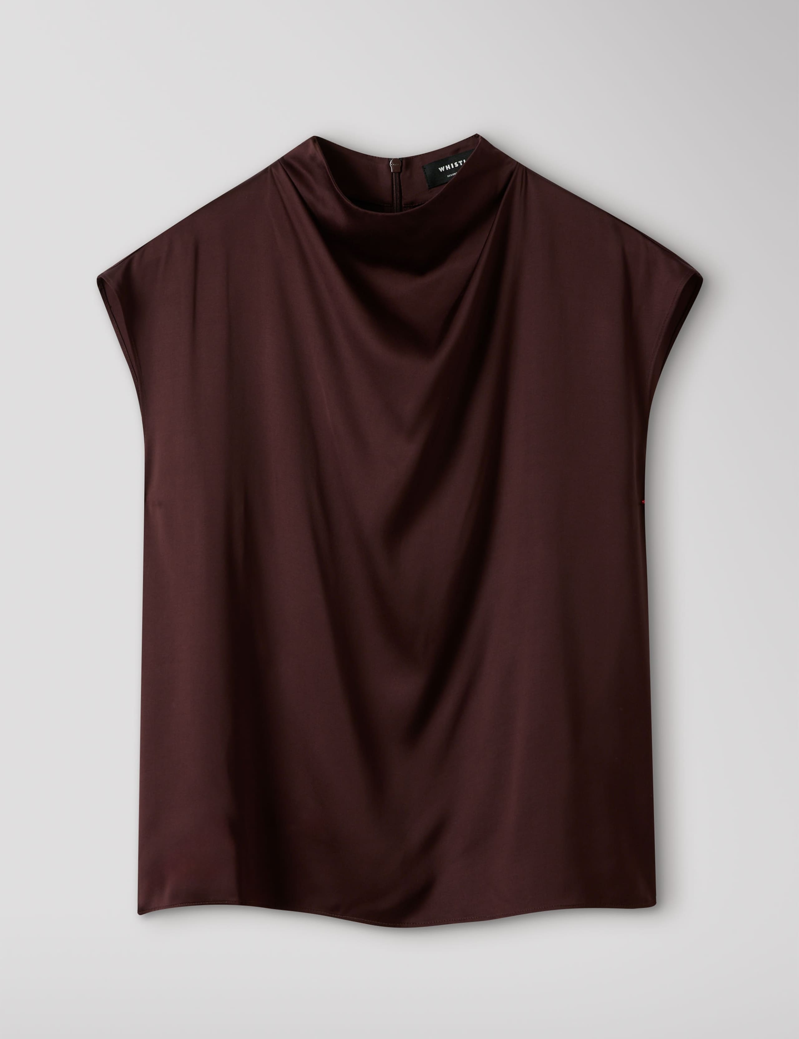 Satin Cowl Neck Blouse 2 of 5