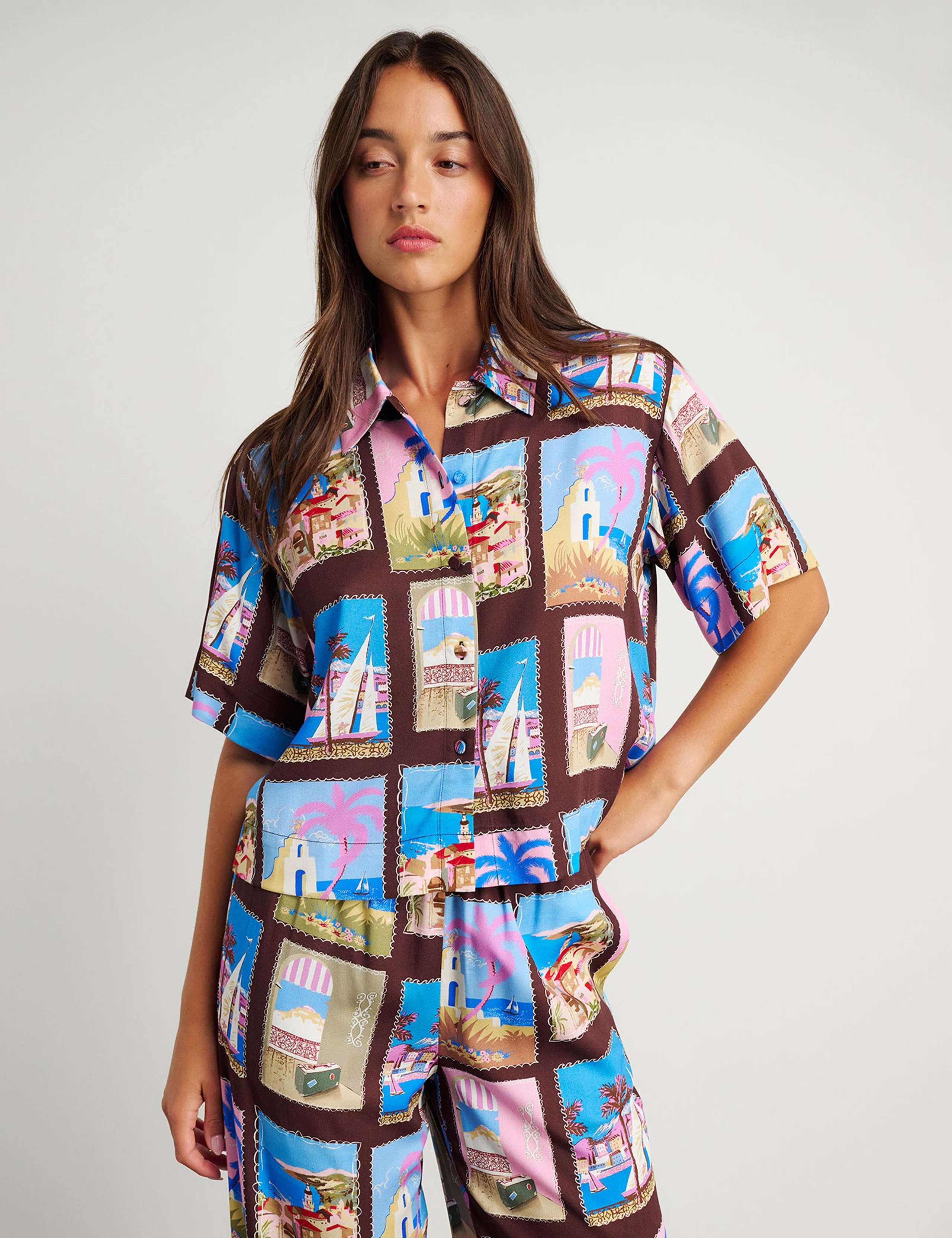 Printed Collared Shirt 2 of 7