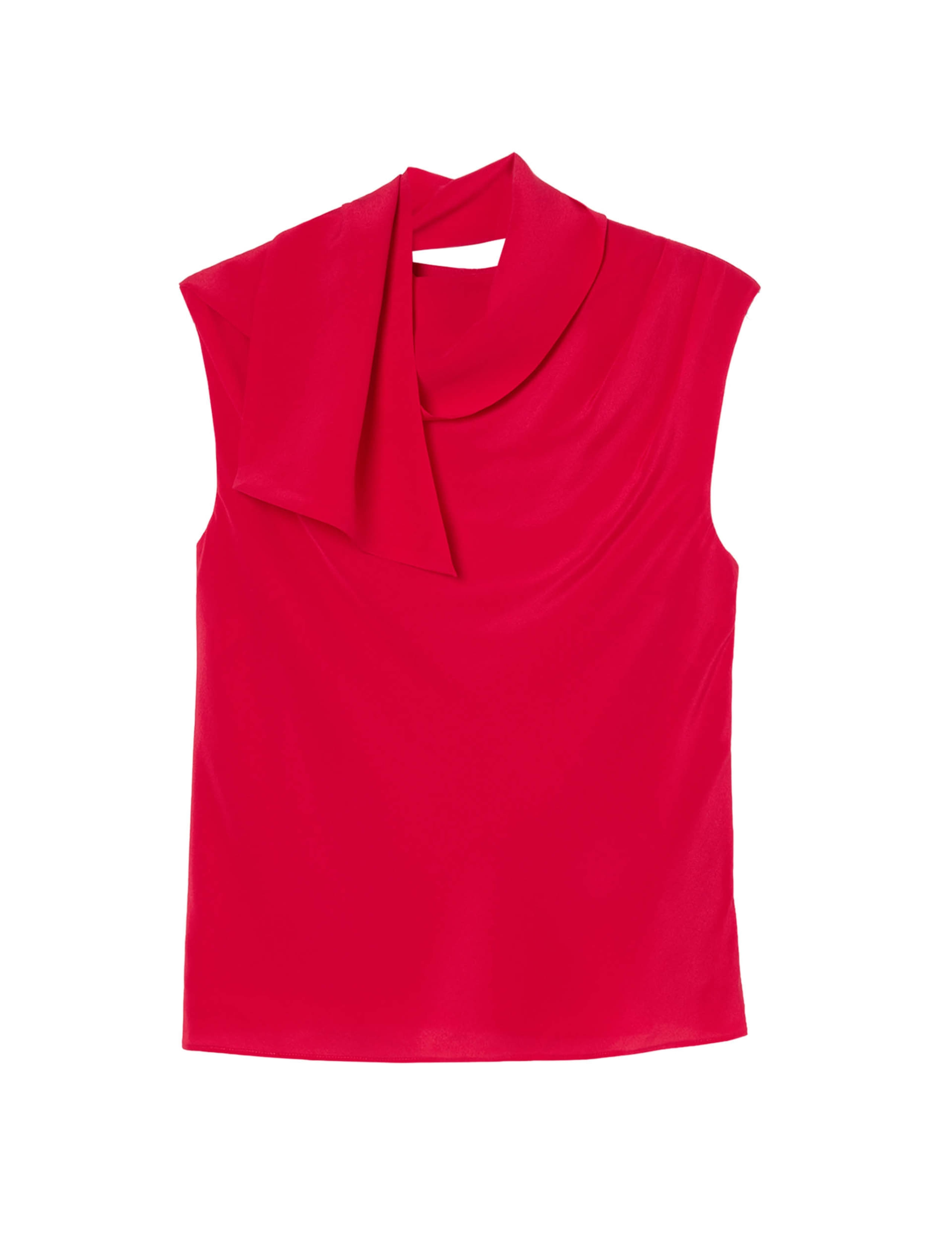 Pure Silk Cowl Neck Scarf Top 2 of 7