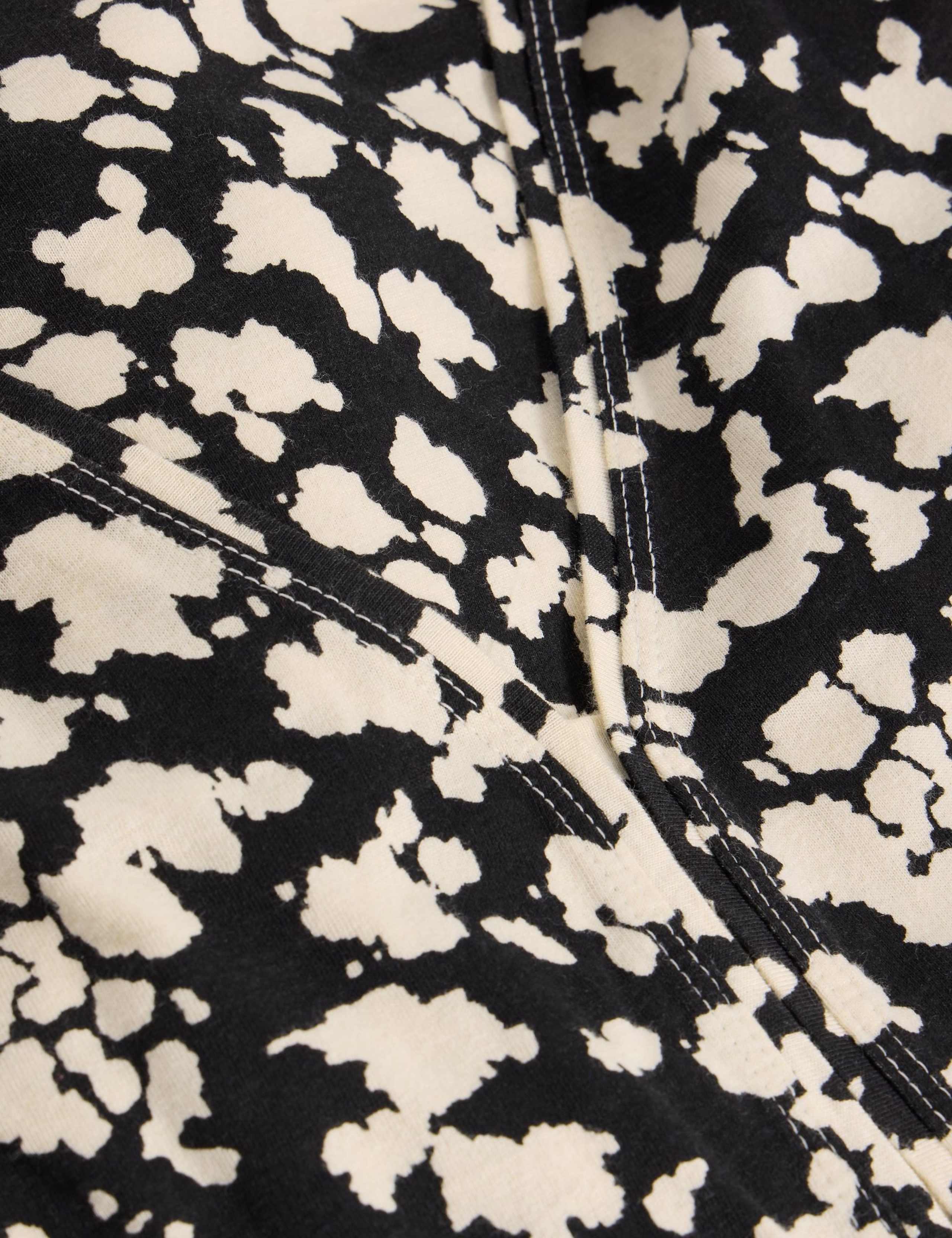 Cotton Blend Printed V-Neck Midi Tea Dress 6 of 6