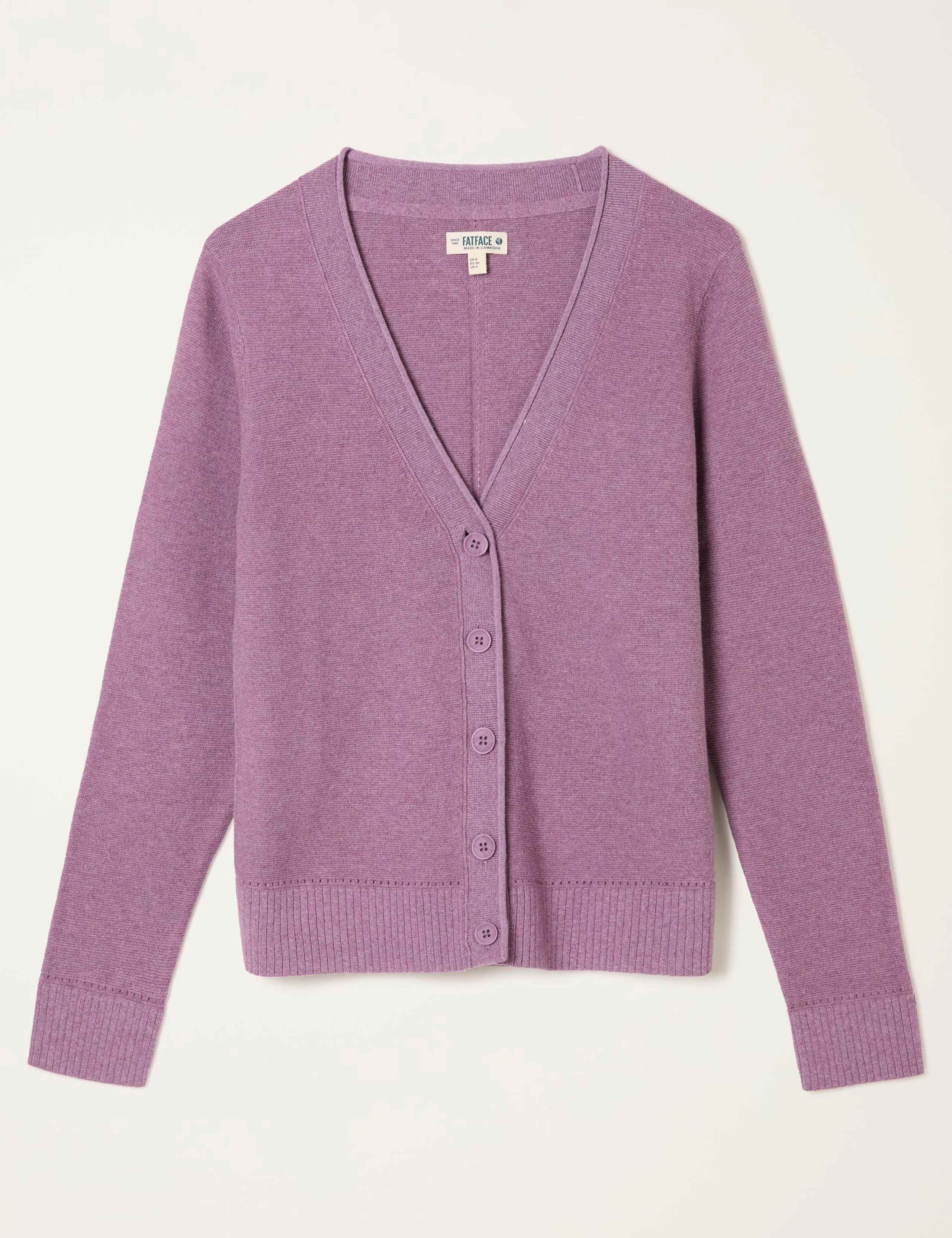 Pure Cotton V-Neck Cardigan 2 of 6
