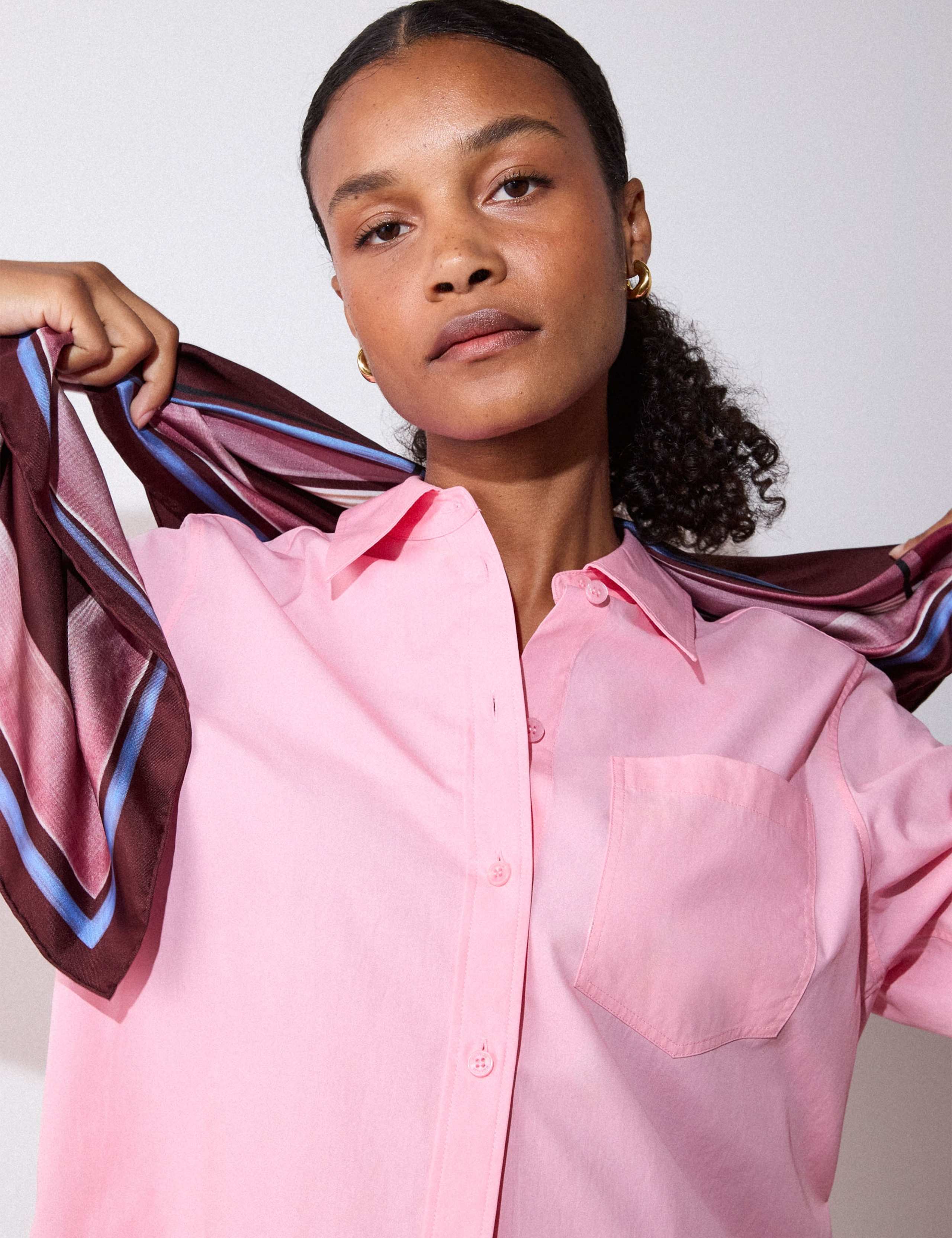Pure Cotton Button Through Blouse 3 of 6