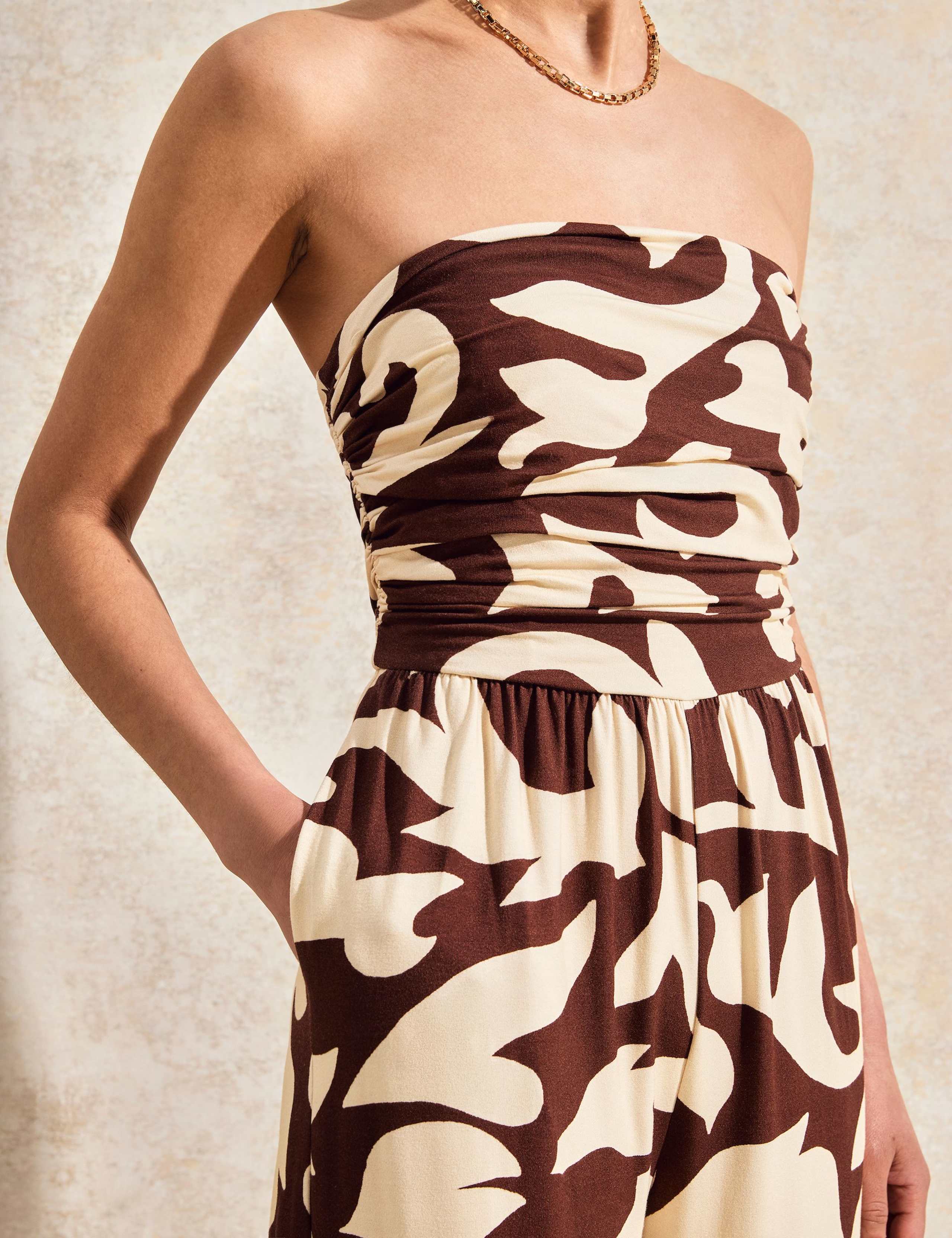 Printed Wide Leg Jumpsuit 2 of 6