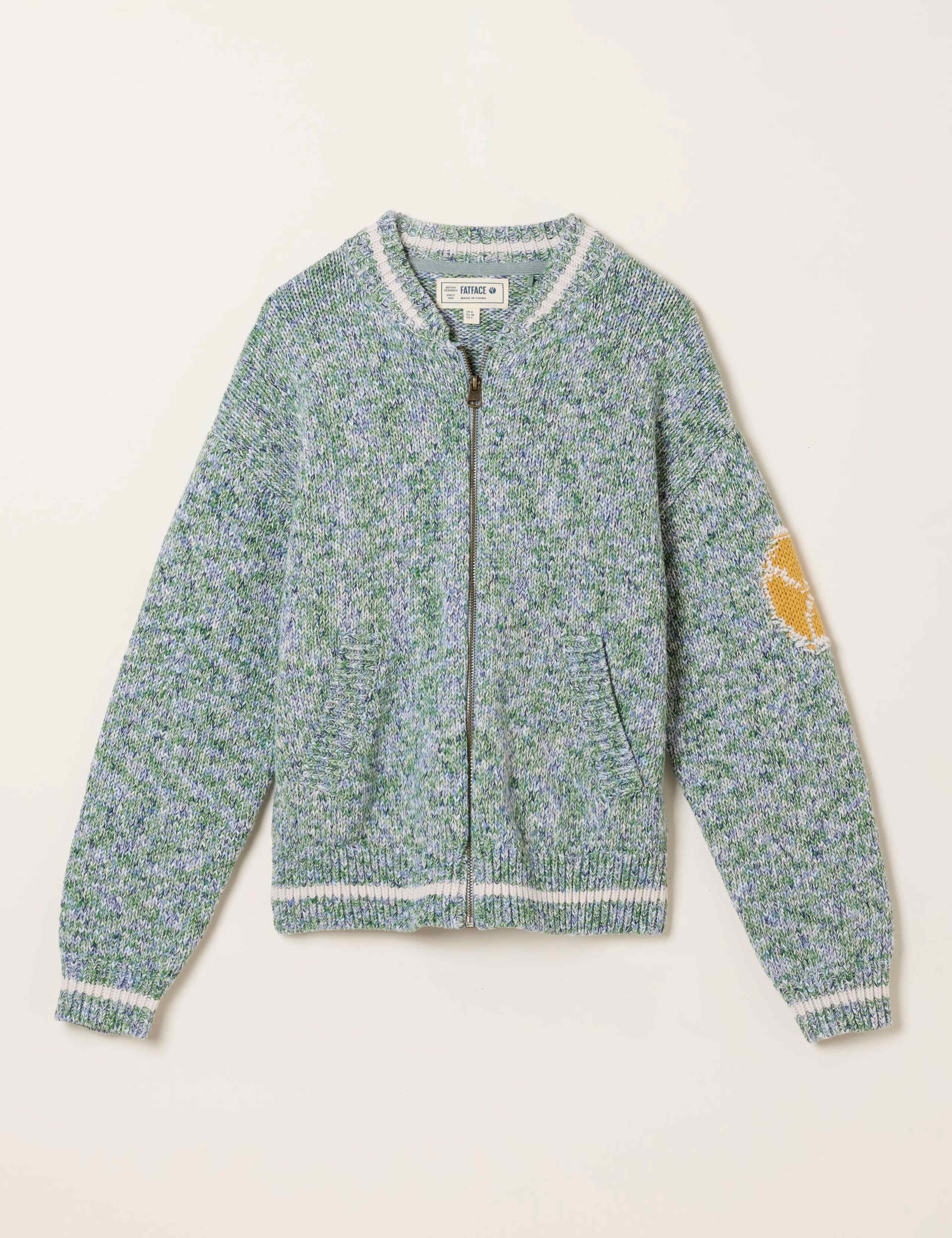 Cotton Rich Tennis Zip Up Cardigan 2 of 8