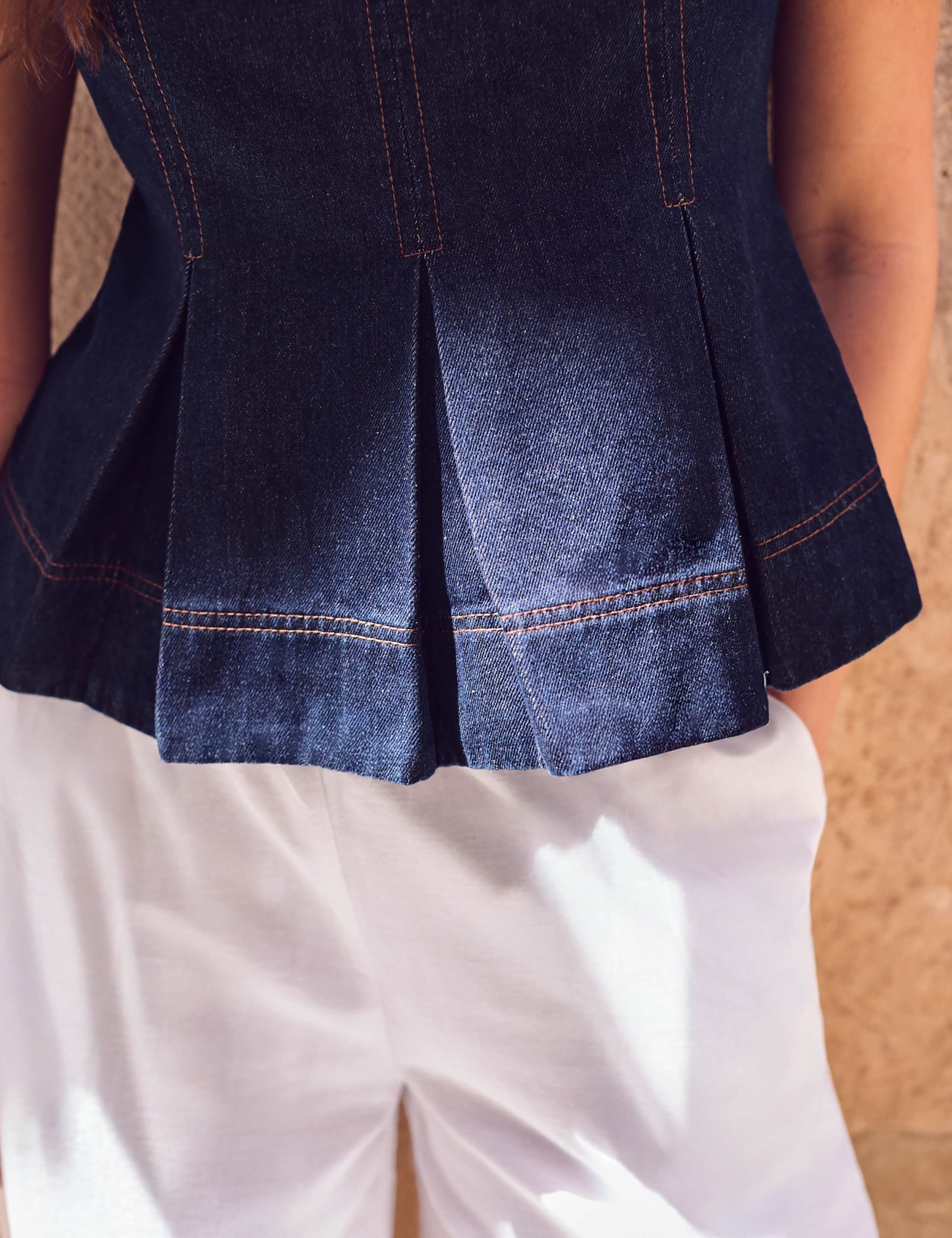 Cotton Rich Peplum Top 2 of 5