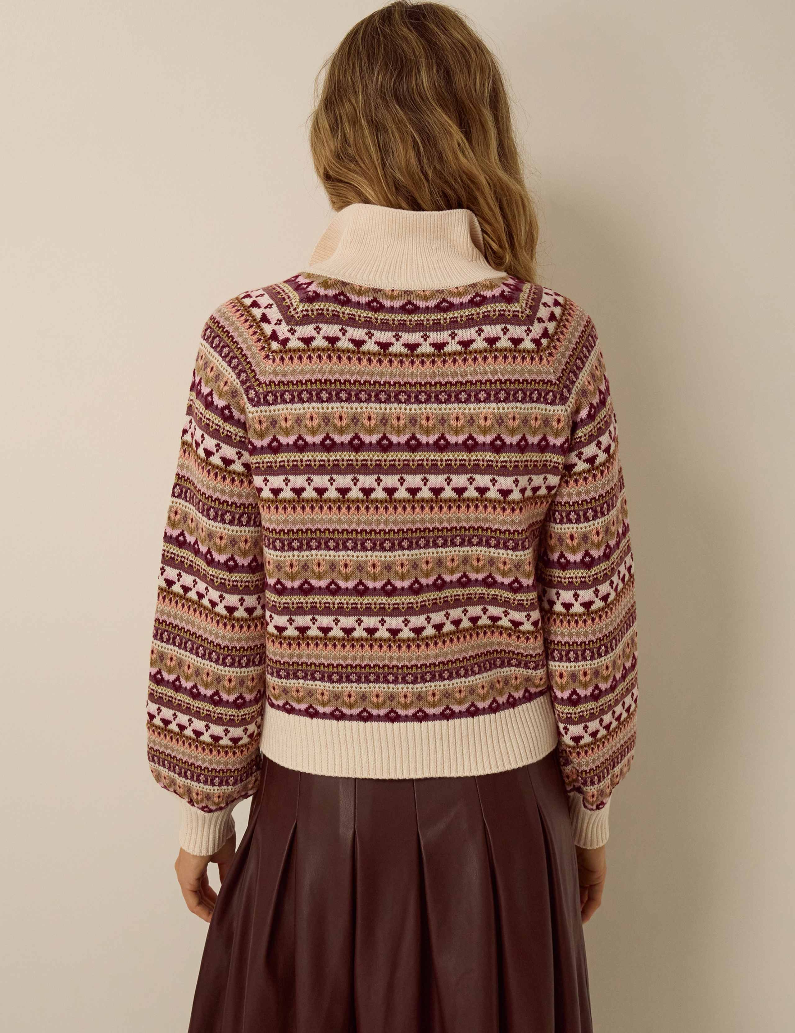 Fair Isle Collared Cardigan 3 of 4