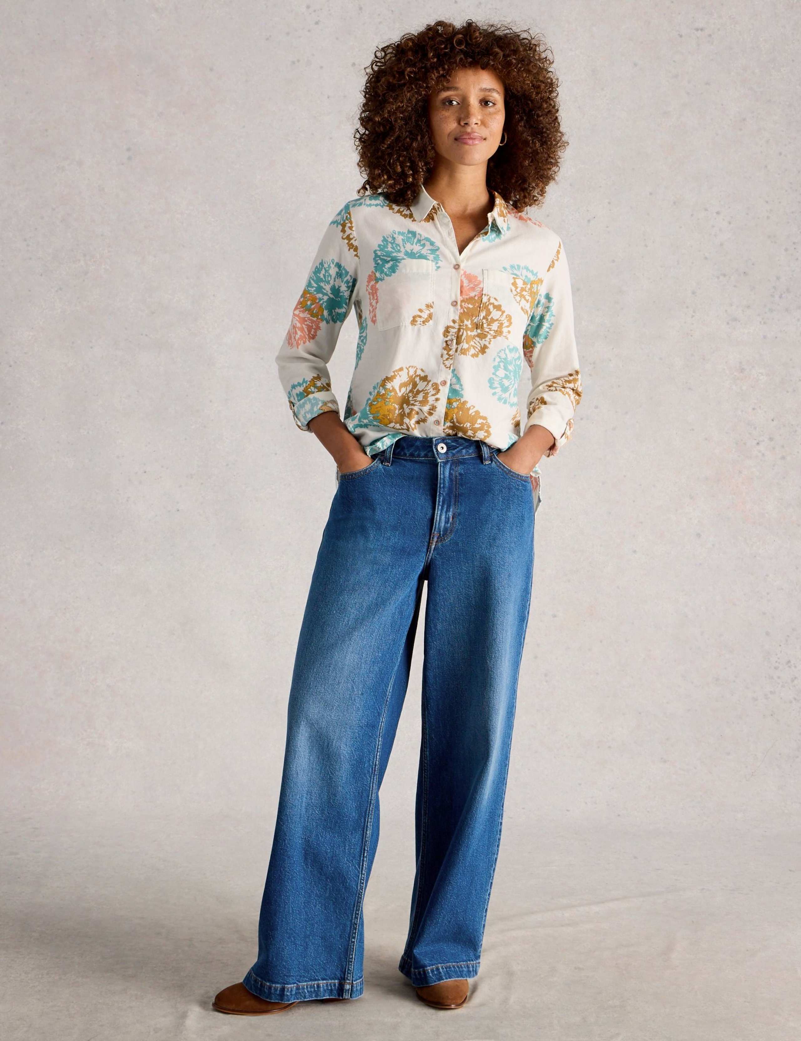 Pure Cotton Floral Shirt 1 of 6