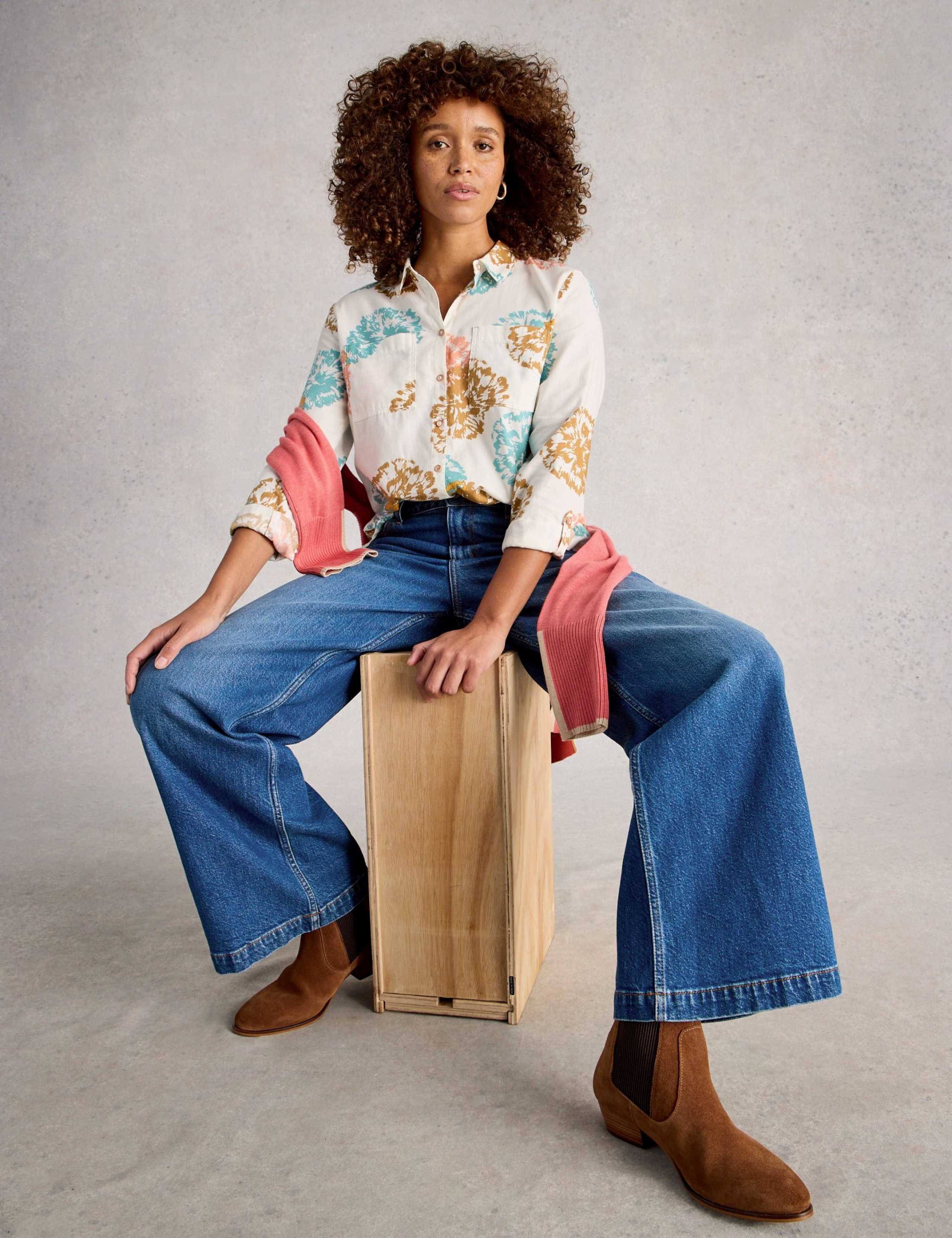 Pure Cotton Floral Shirt 3 of 6