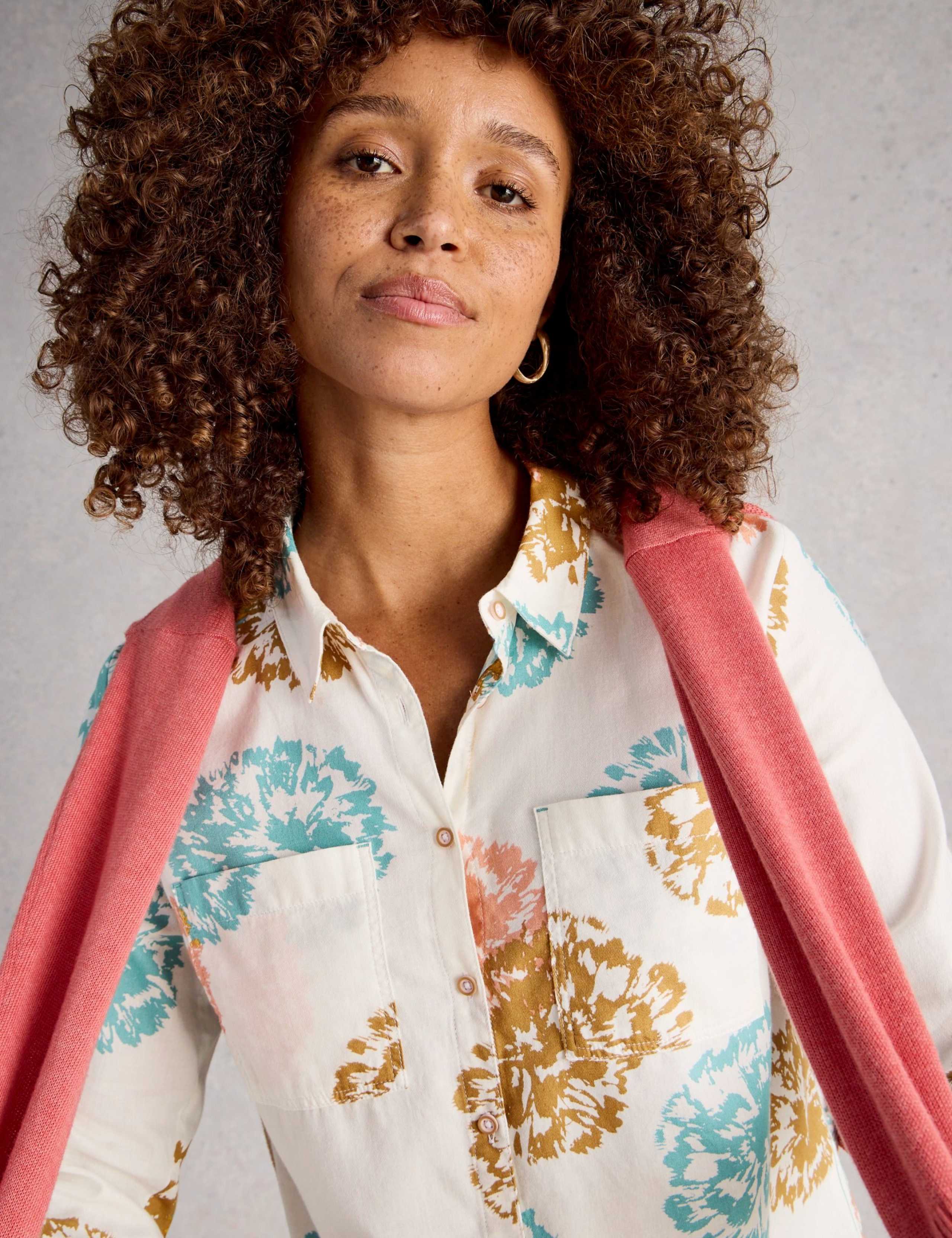 Pure Cotton Floral Shirt 5 of 6