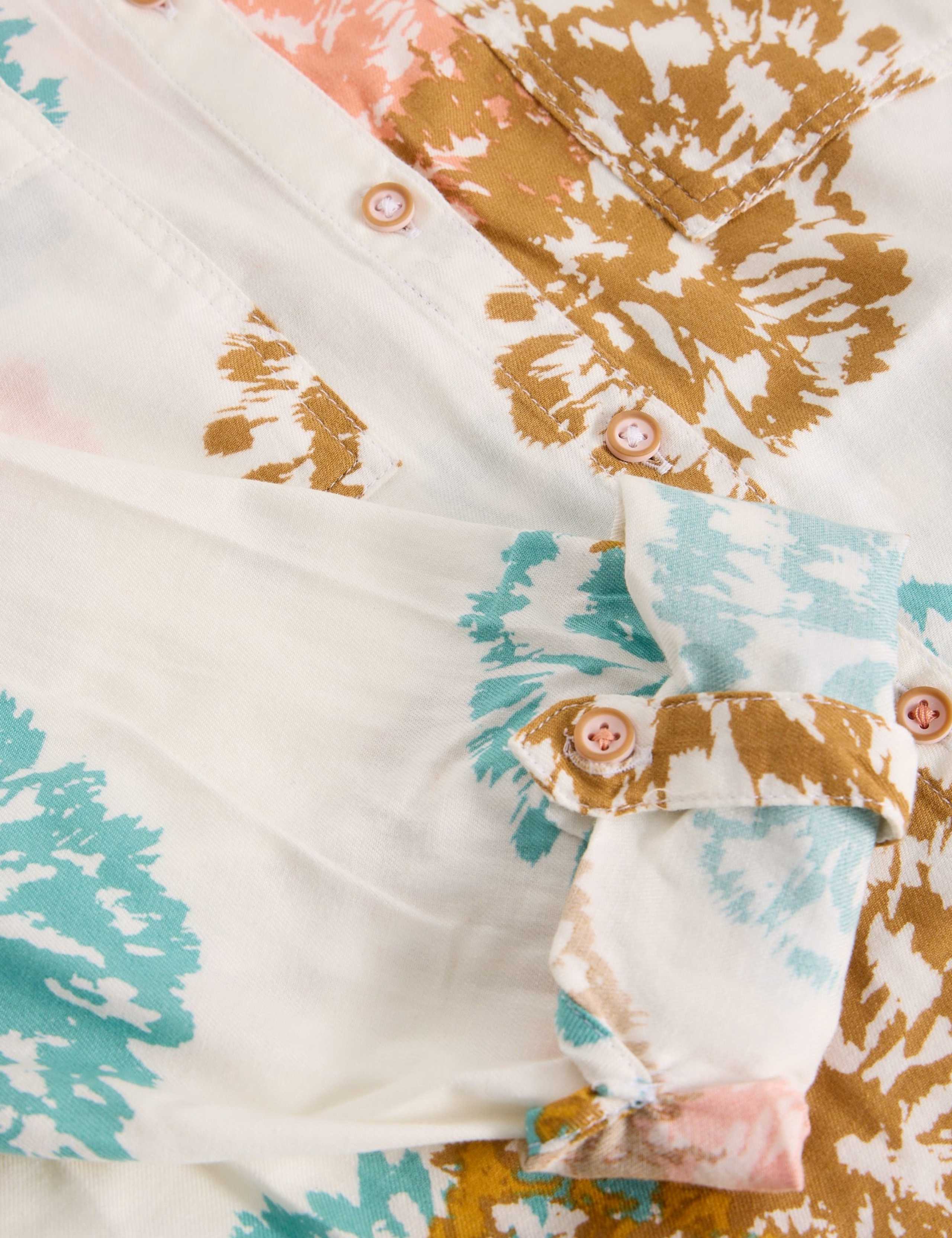 Pure Cotton Floral Shirt 6 of 6