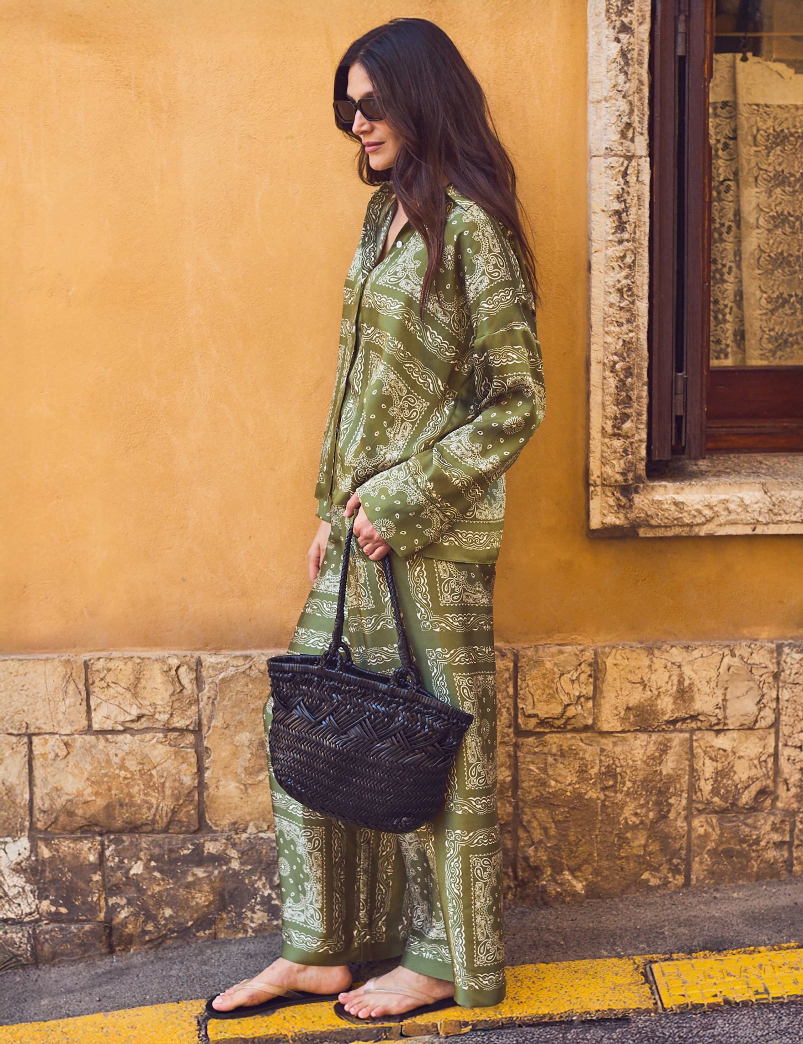 Scarf Print Wide Leg Trousers 4 of 6