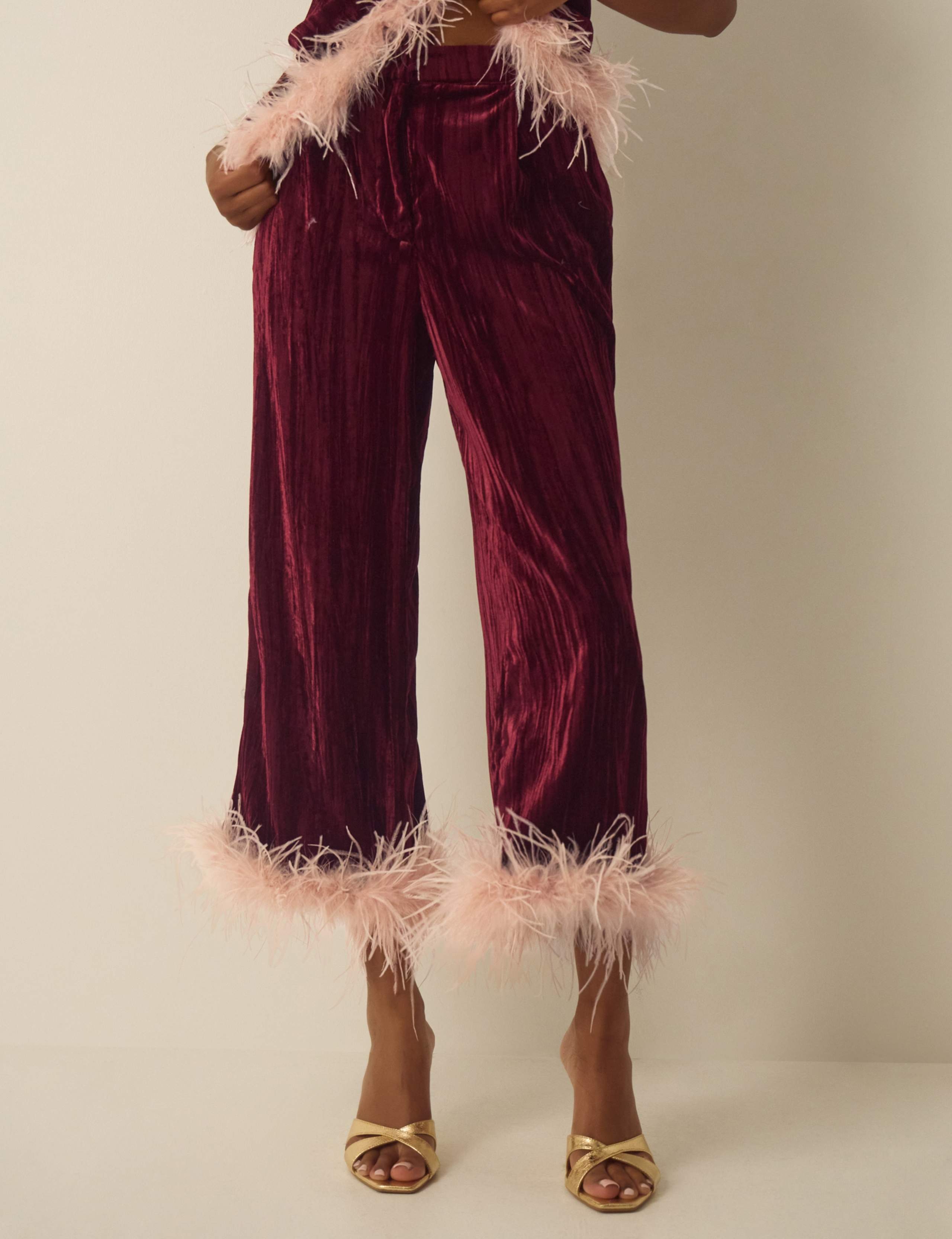 Velvet Cropped Trousers 3 of 6