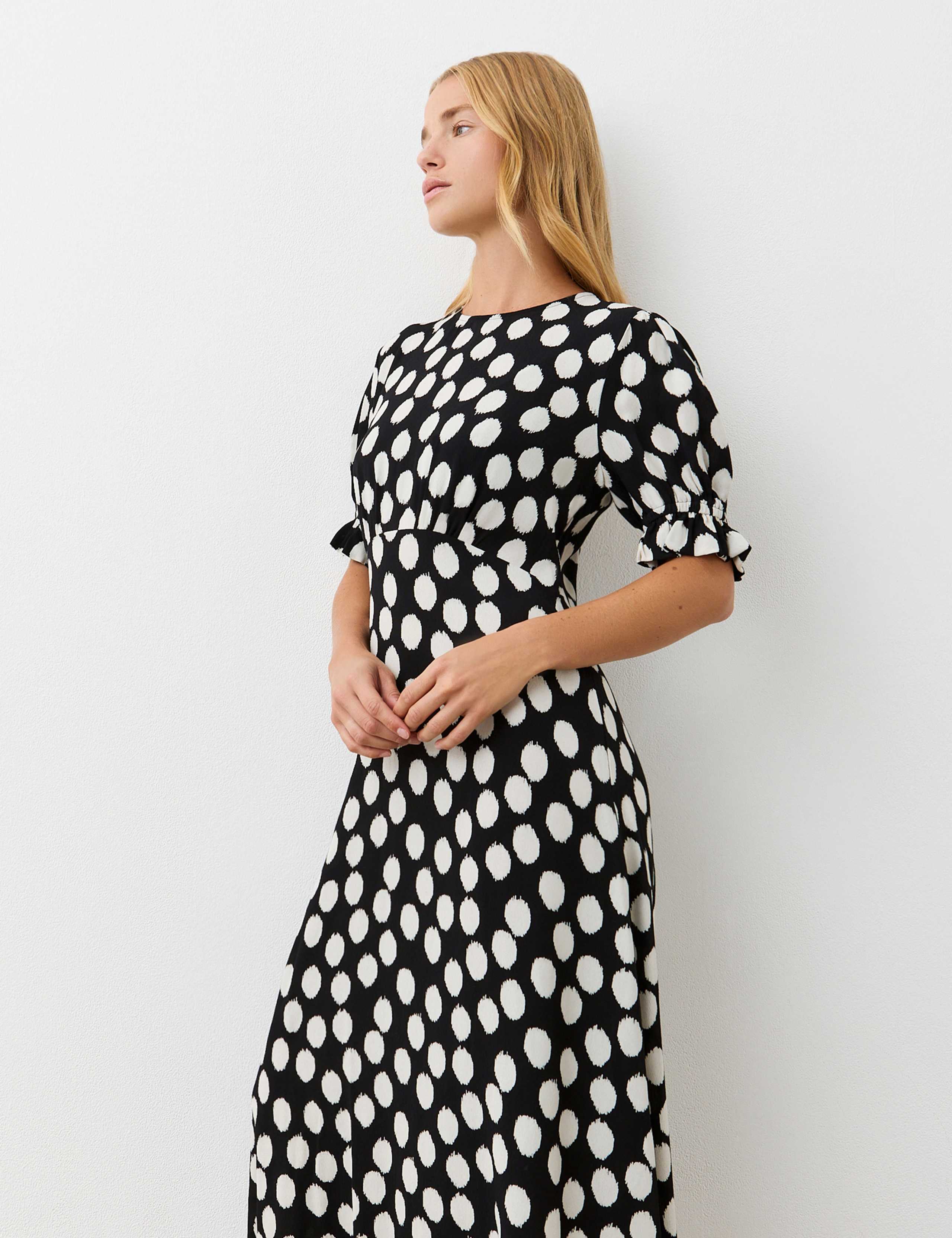Polka Dot Midi Tea Dress 3 of 3