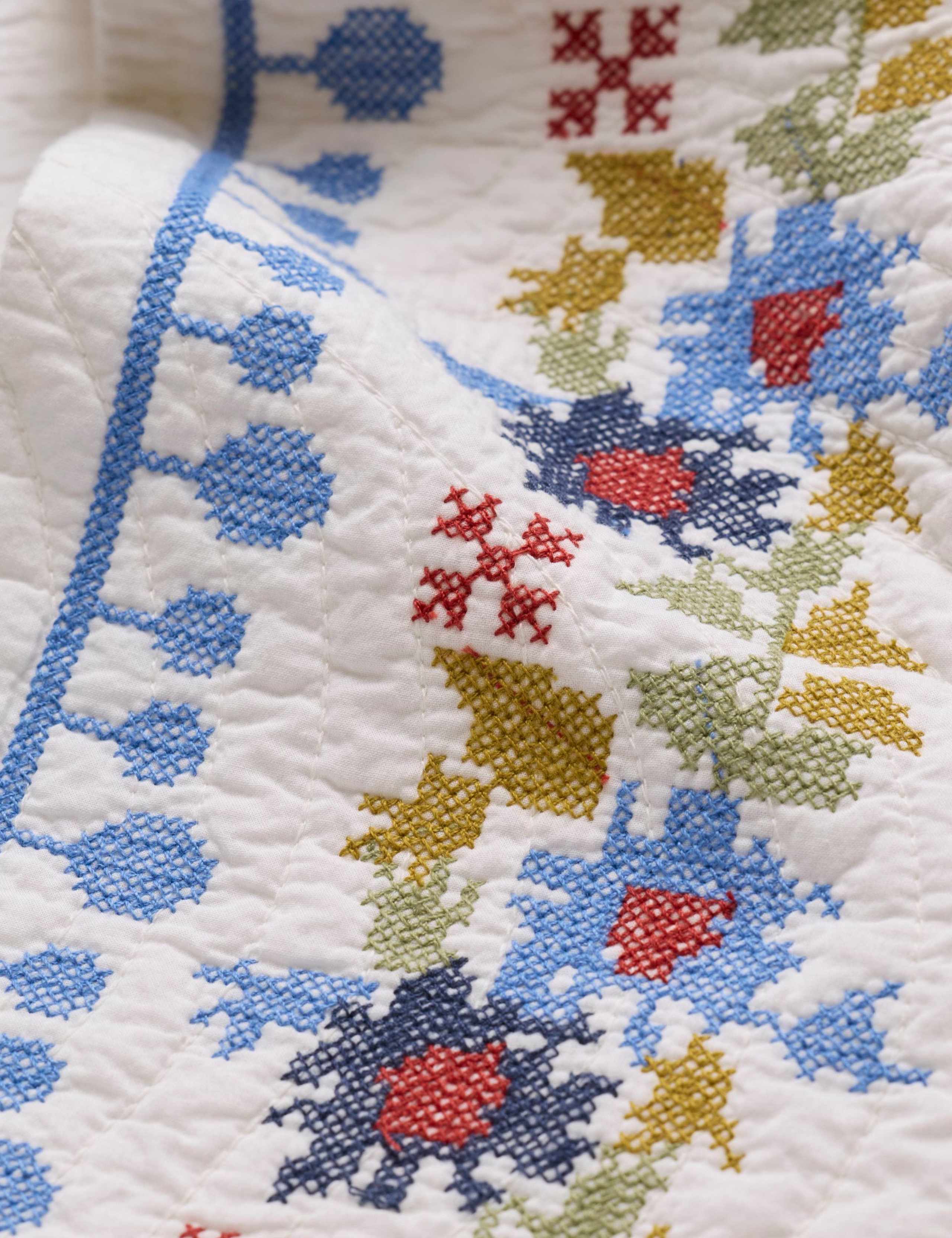 Pure Cotton Embroidered 3/4 Sleeve Jacket 3 of 7