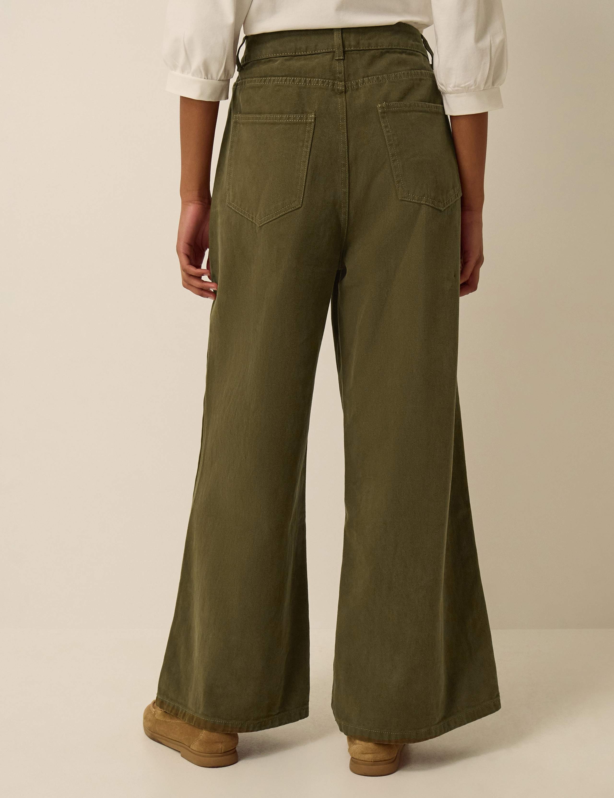 High Waisted Wide Leg Flared Jeans 3 of 4