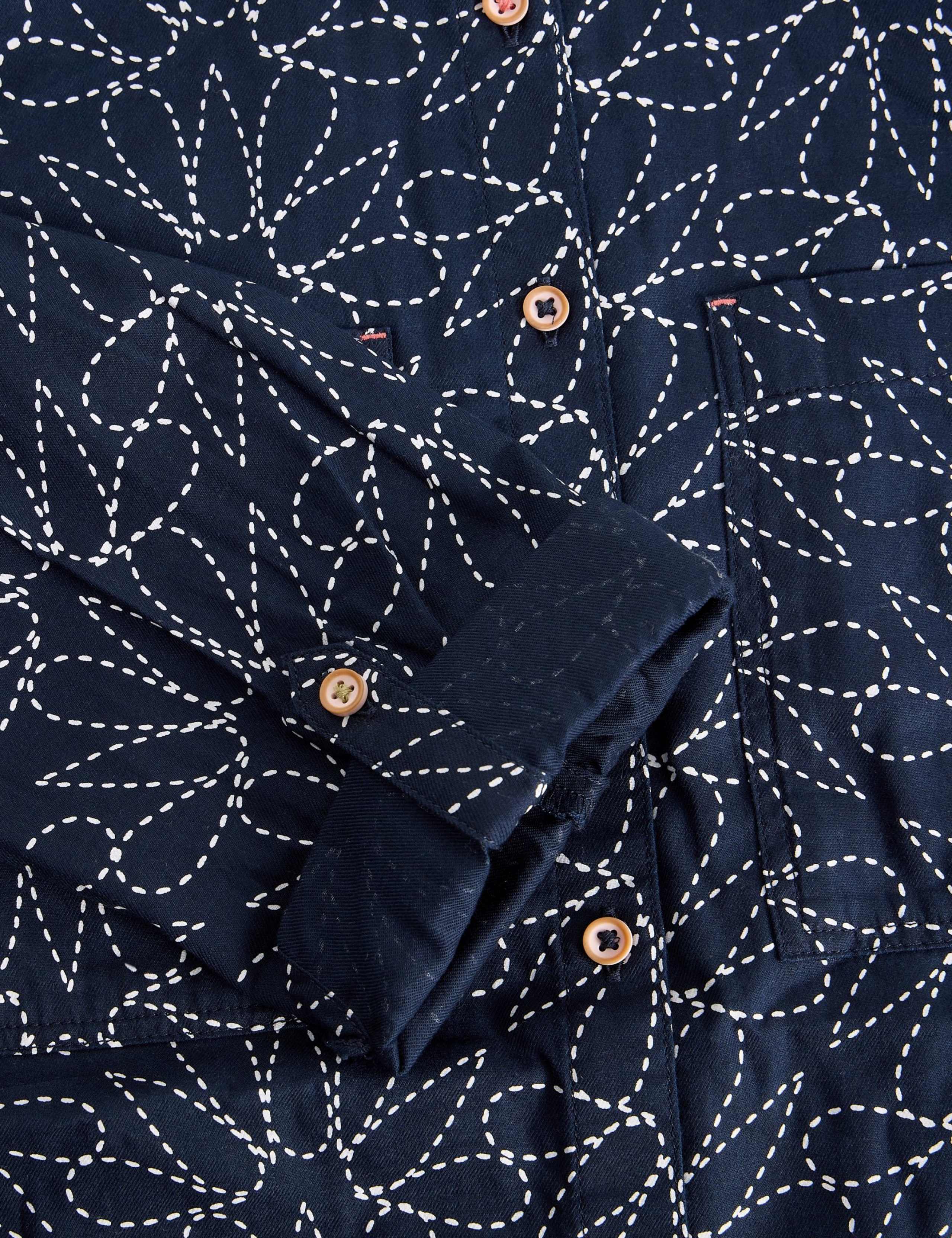 Pure Cotton Printed Longline Shirt 5 of 6