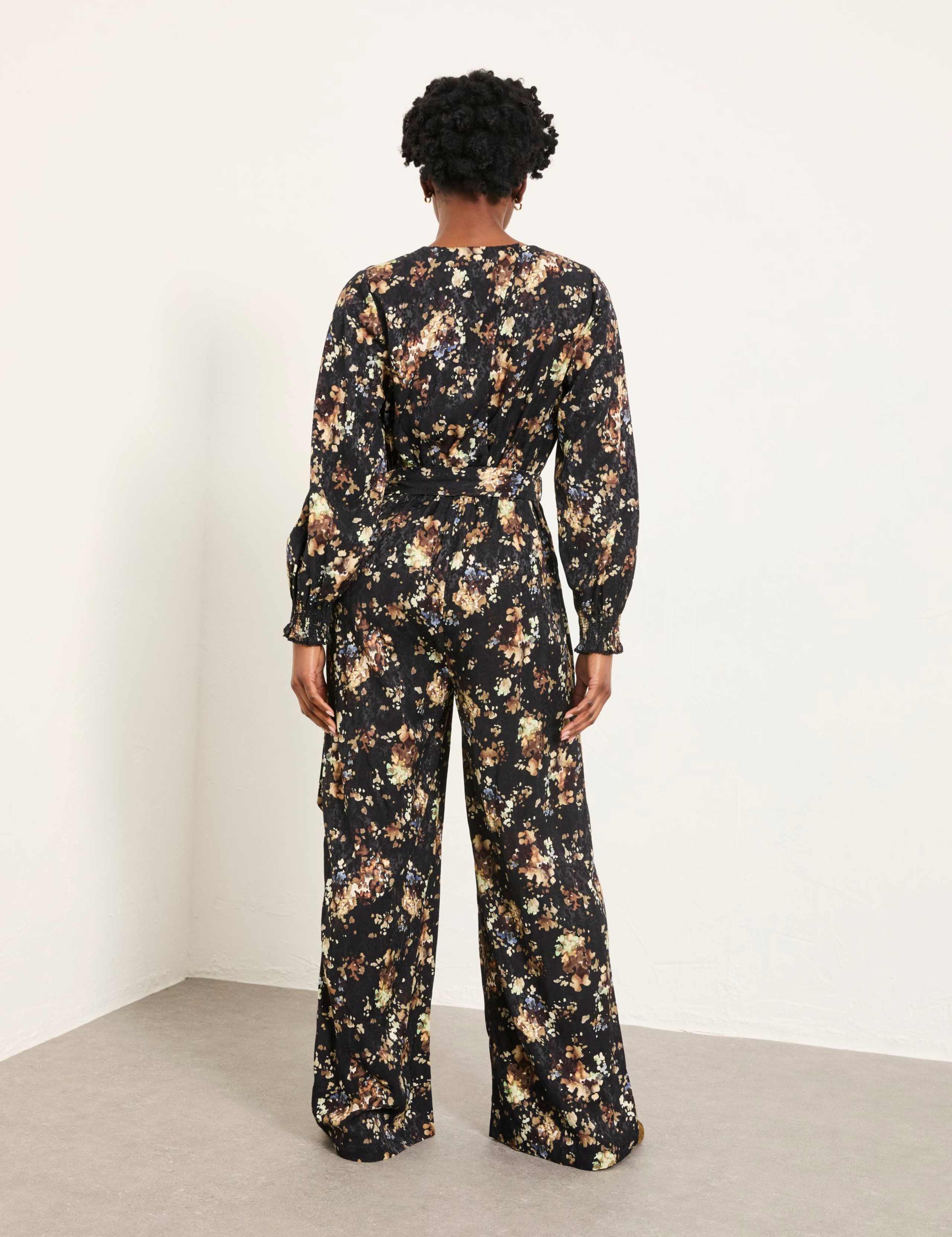 Floral Long Sleeve Jumpsuit 3 of 8