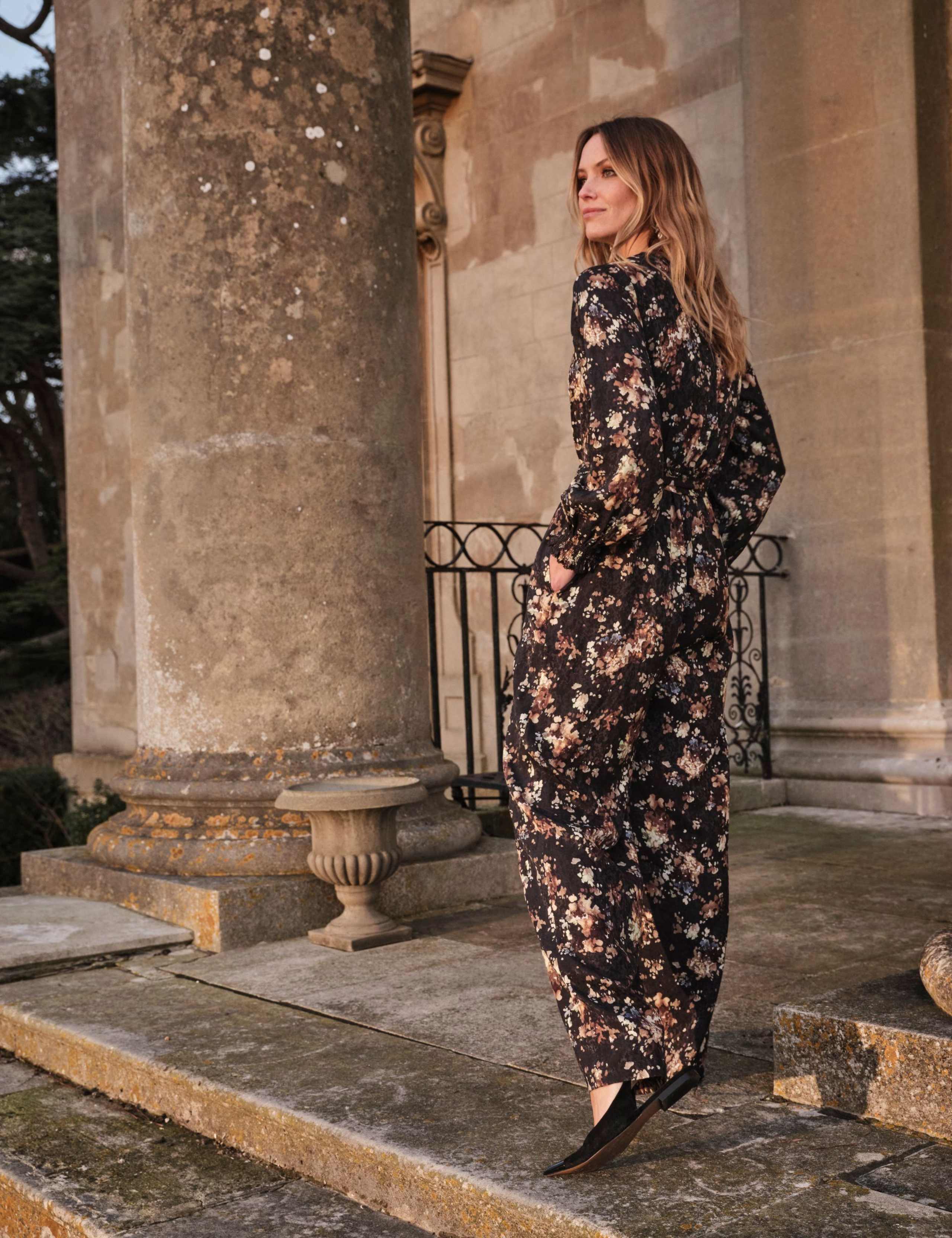 Floral Long Sleeve Jumpsuit 7 of 8
