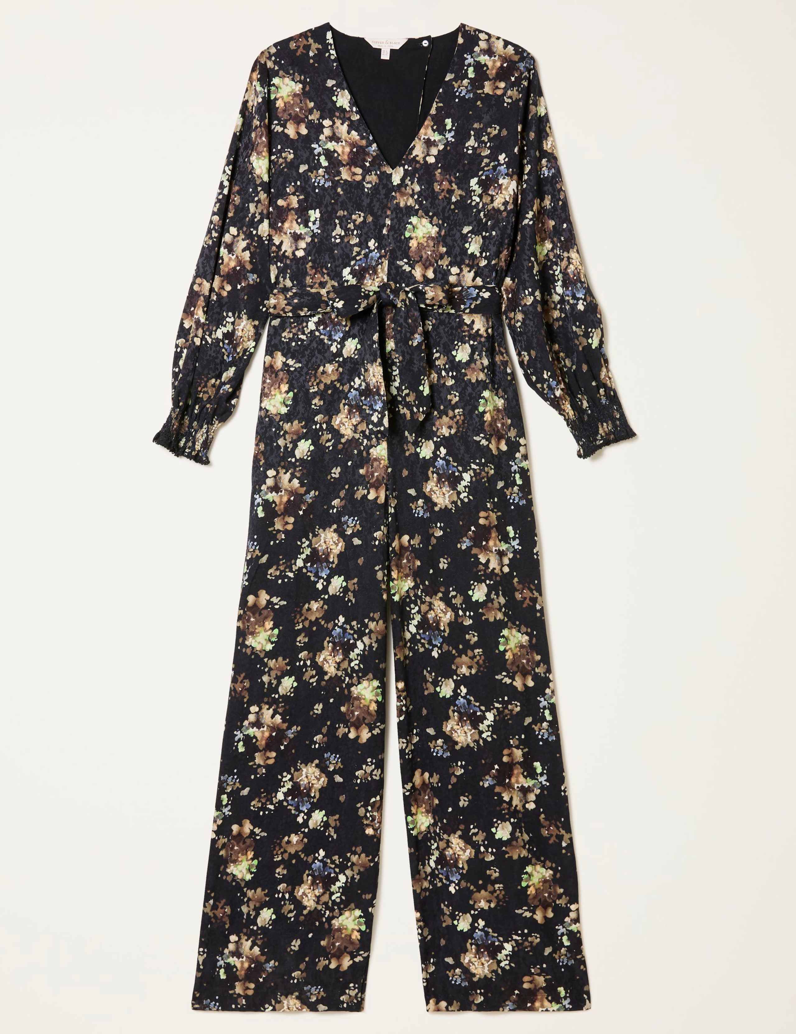 Floral Long Sleeve Jumpsuit 2 of 8