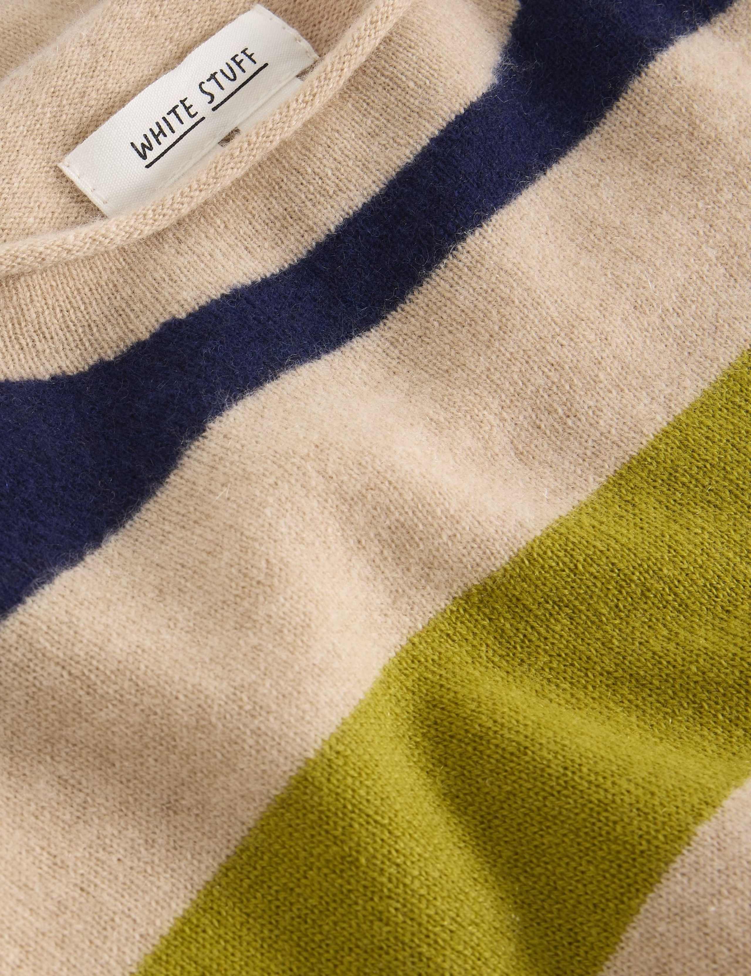 Pure Cashmere Striped Jumper 6 of 6