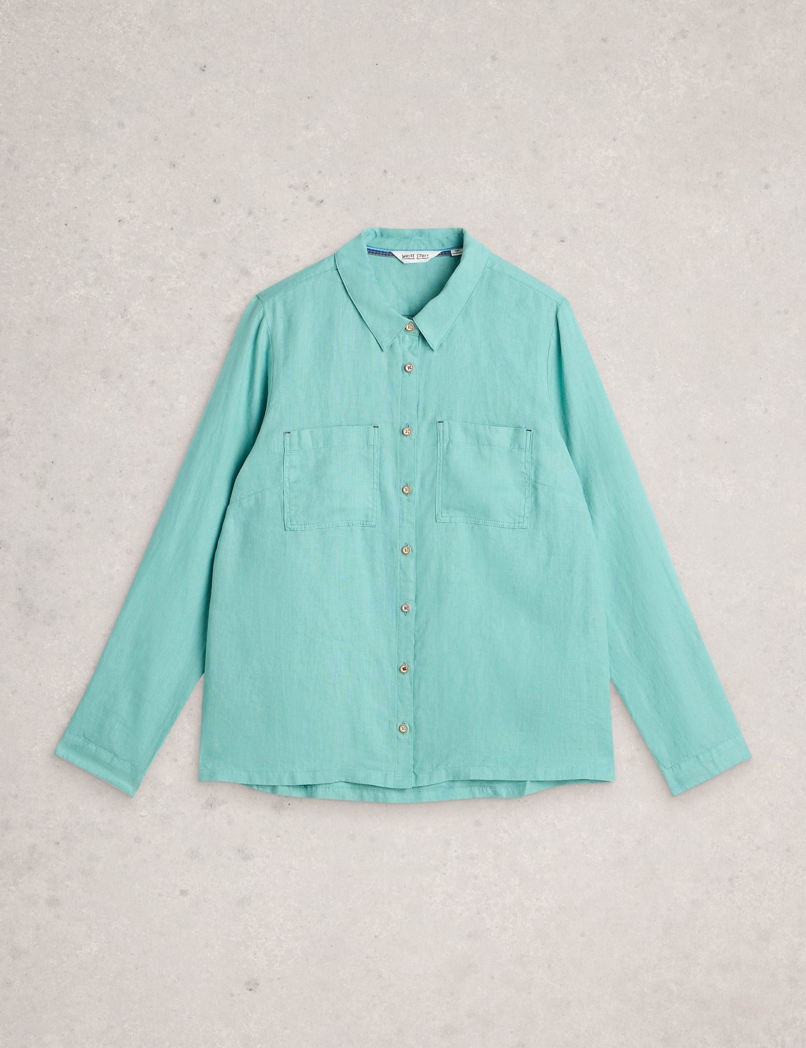 Pure Linen Collared Shirt 5 of 6