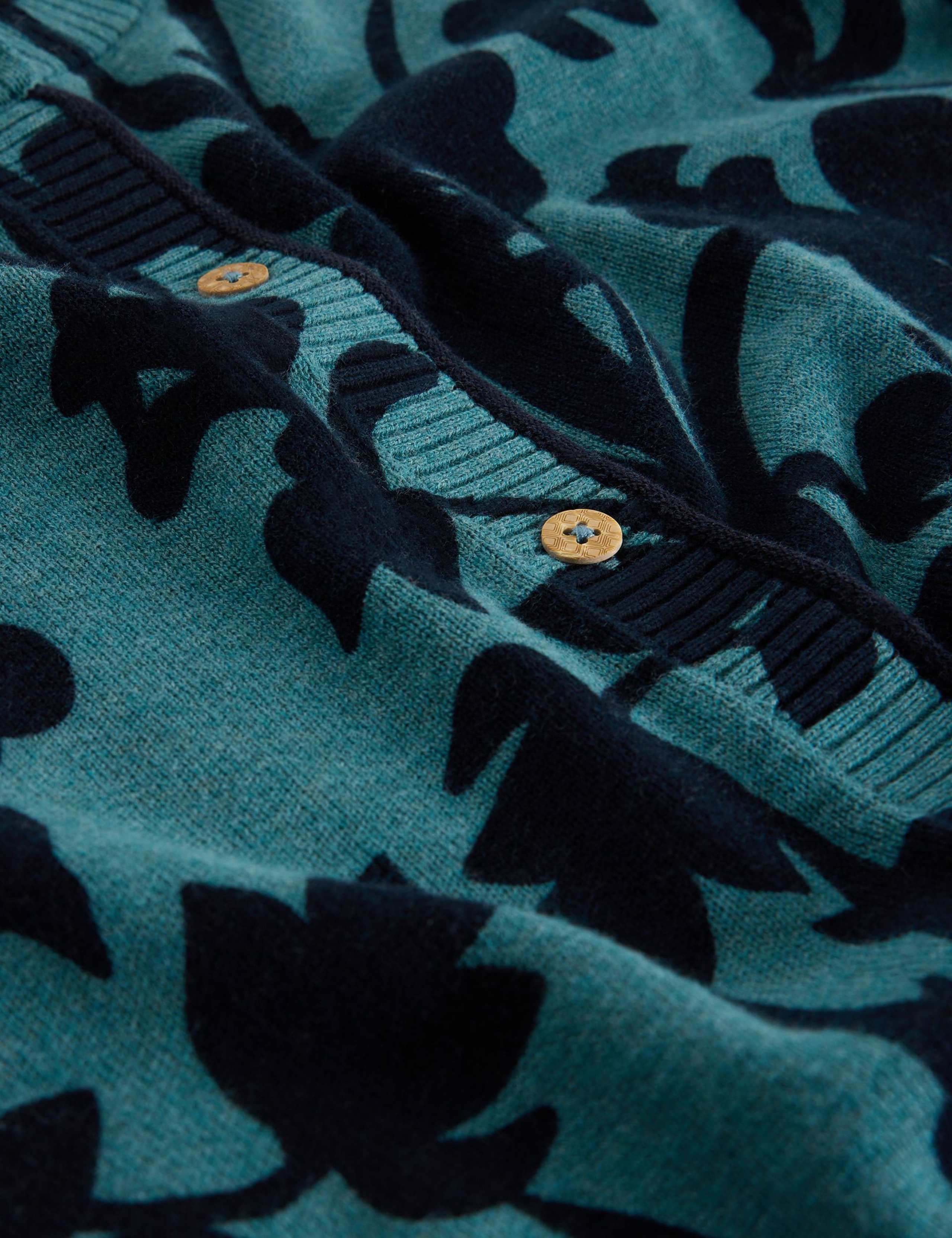 Pure Cotton Floral Cardigan 5 of 6