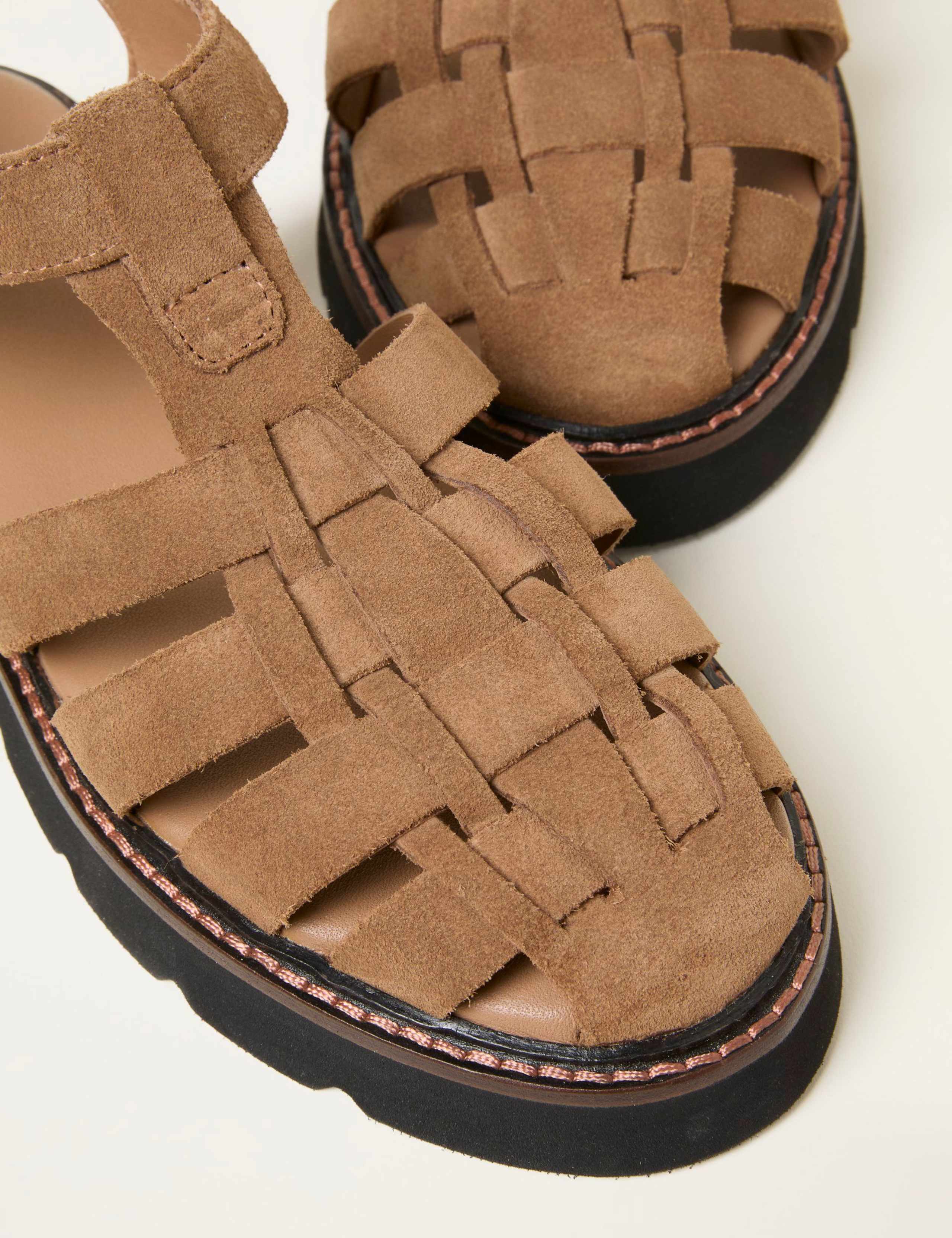 Suede Fisherman Flatform Sandals 3 of 3