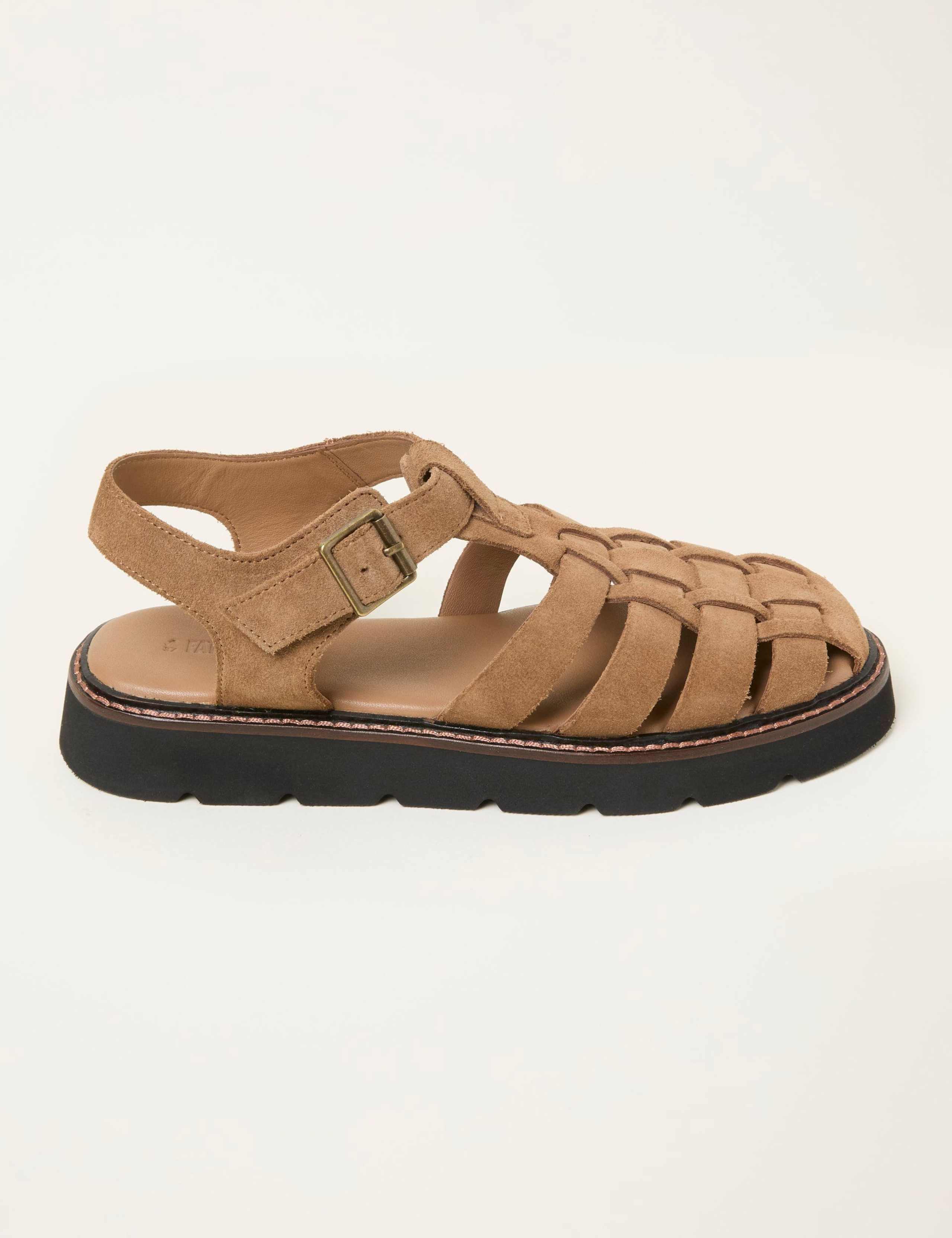 Suede Fisherman Flatform Sandals 2 of 3